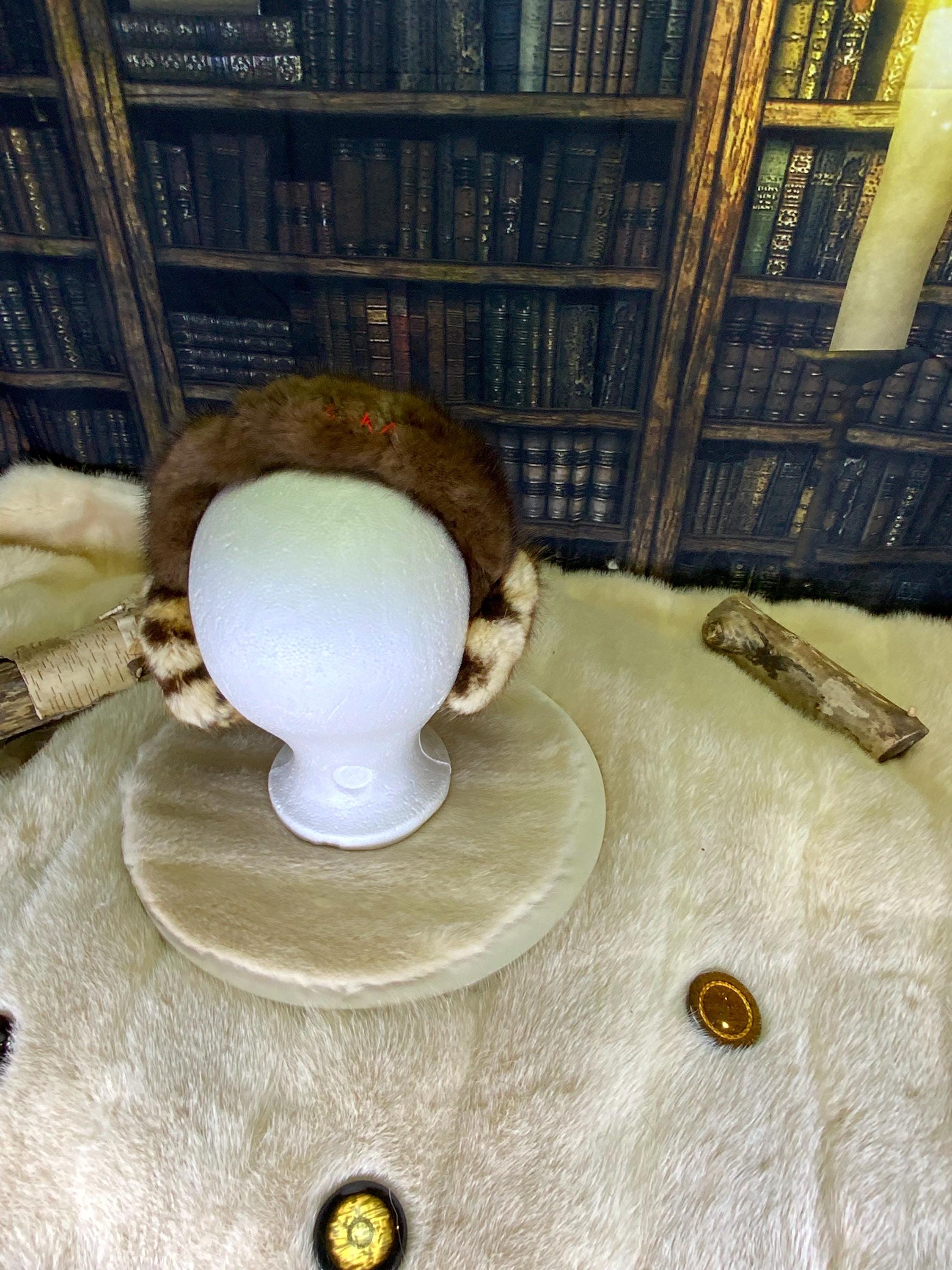 Cache-Oreilles tout en fourrure recyclée