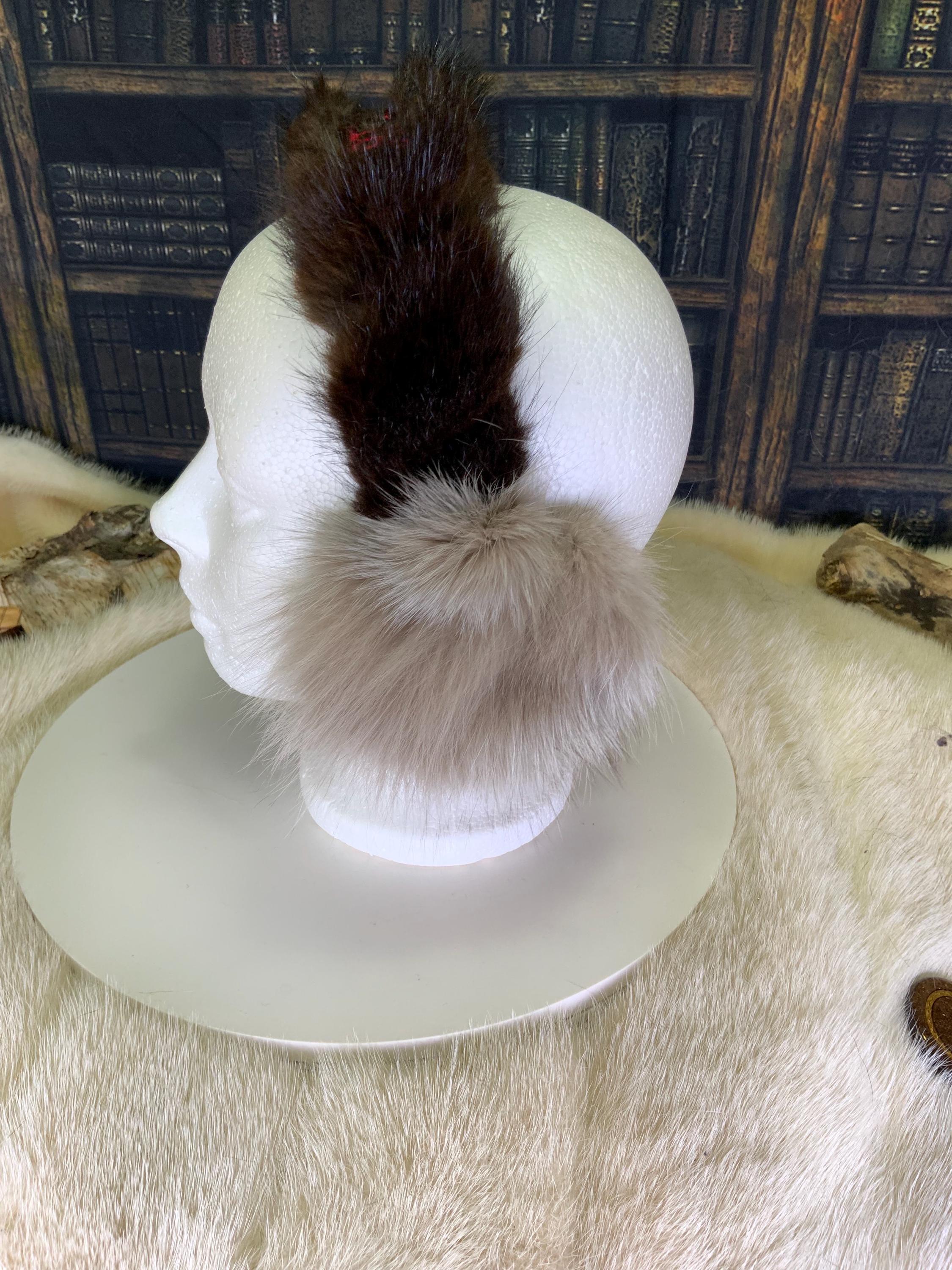 Cache-Oreilles tout en fourrure recyclée