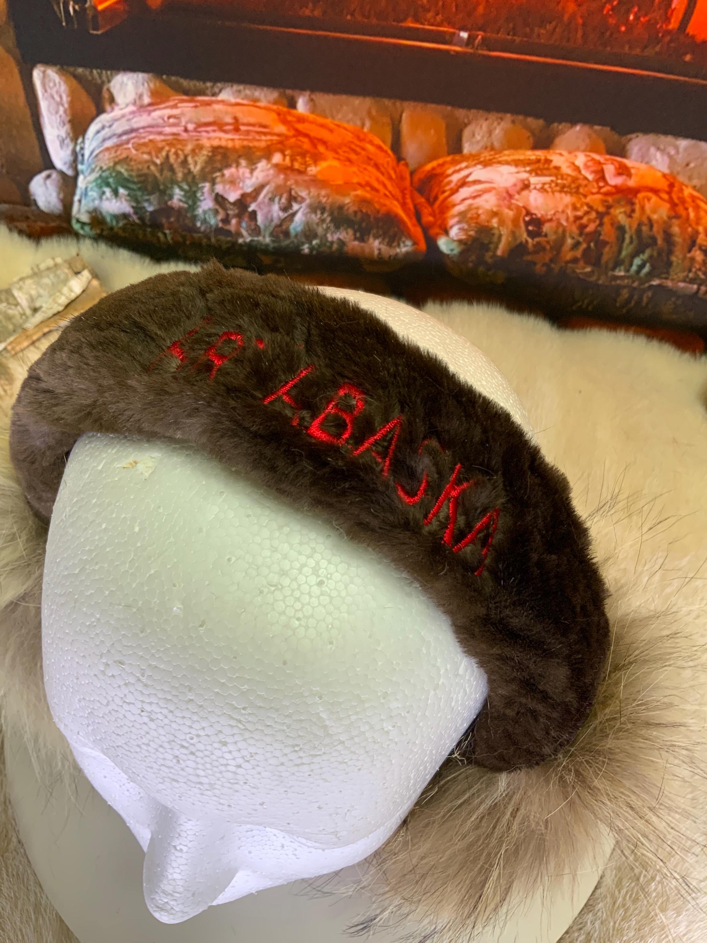 Cache-Oreilles tout en fourrure recyclée édition Coyote naturel