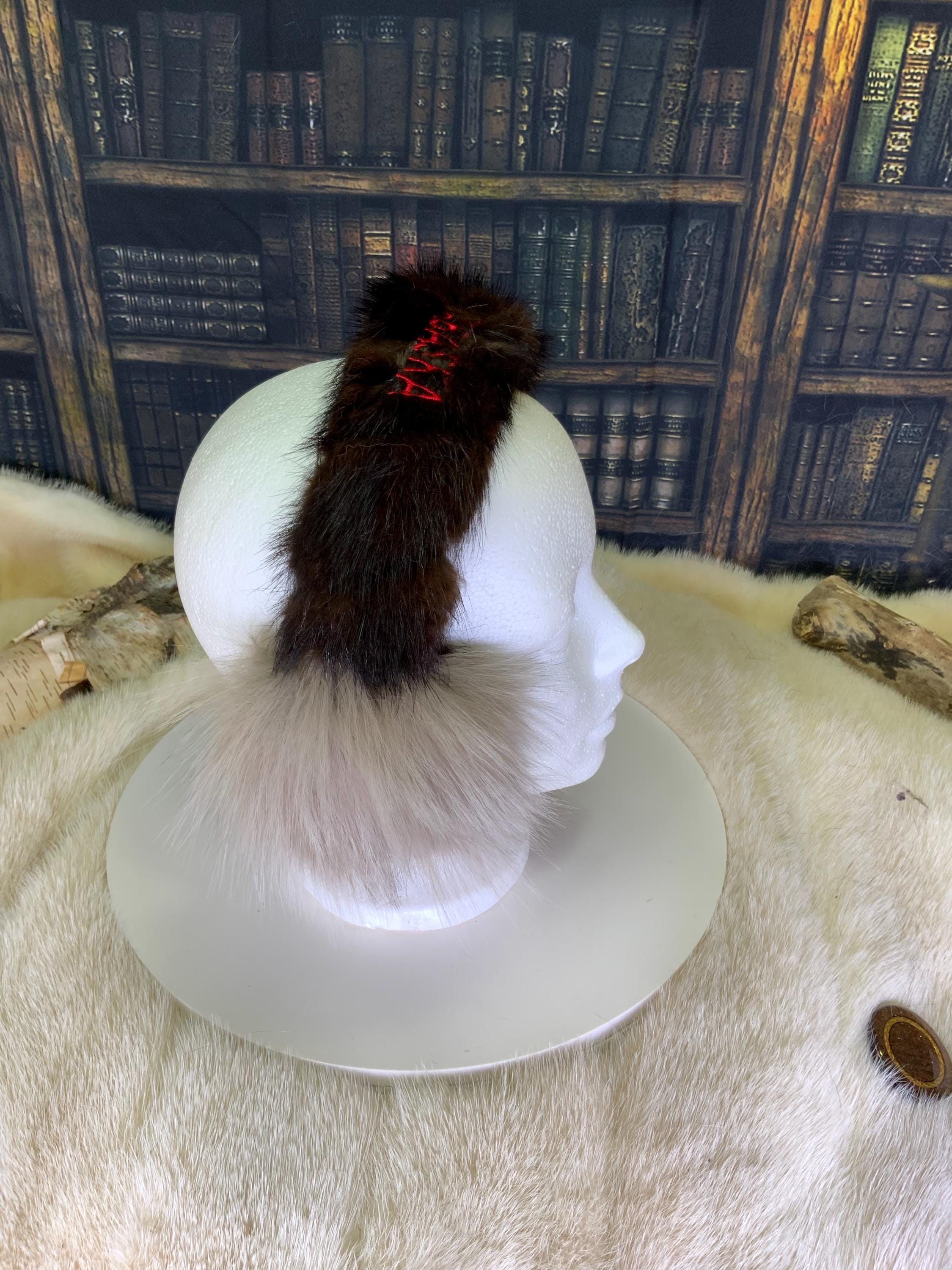 Cache-Oreilles tout en fourrure recyclée