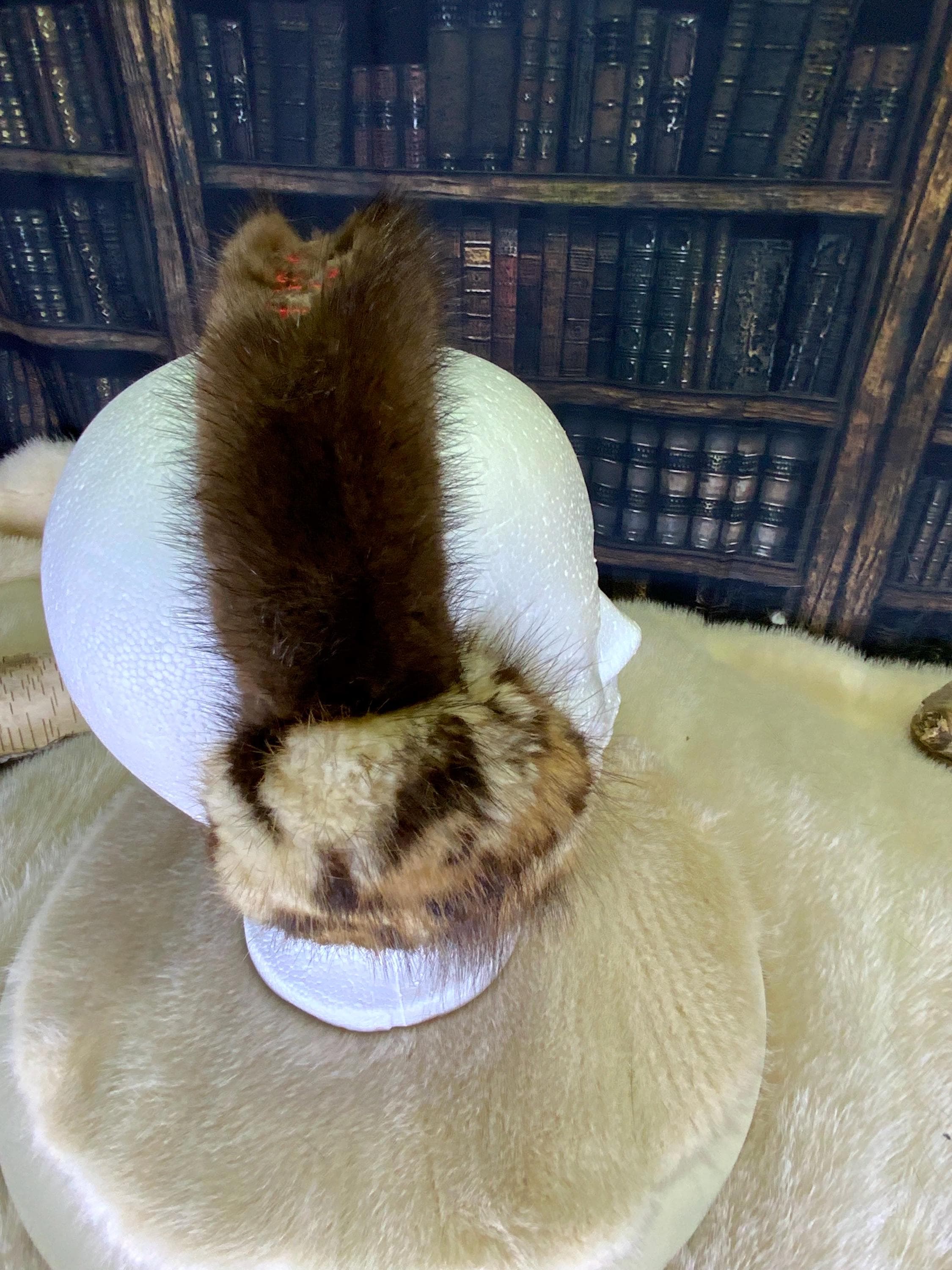 Cache-Oreilles tout en fourrure recyclée