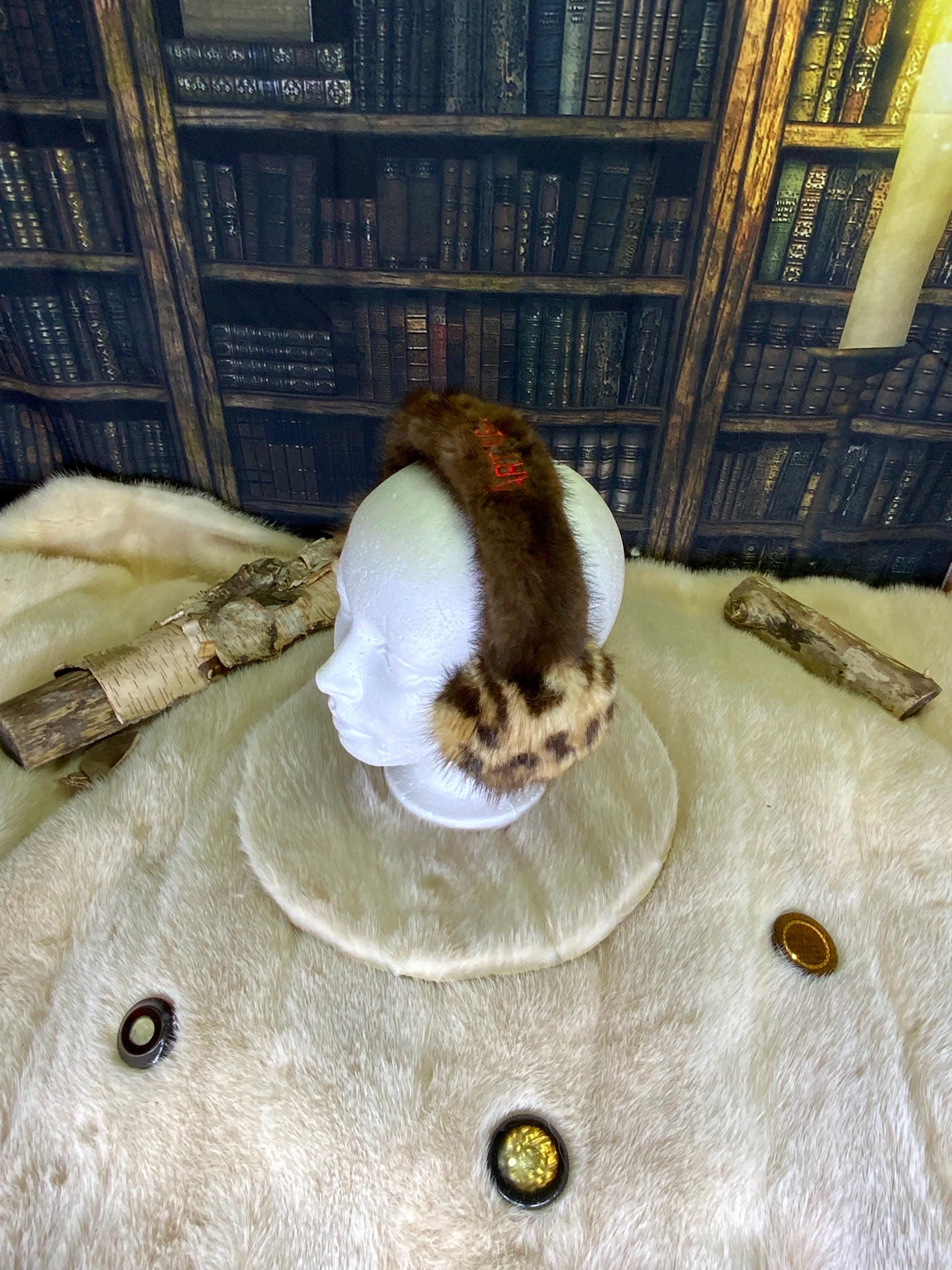 Cache-Oreilles tout en fourrure recyclée