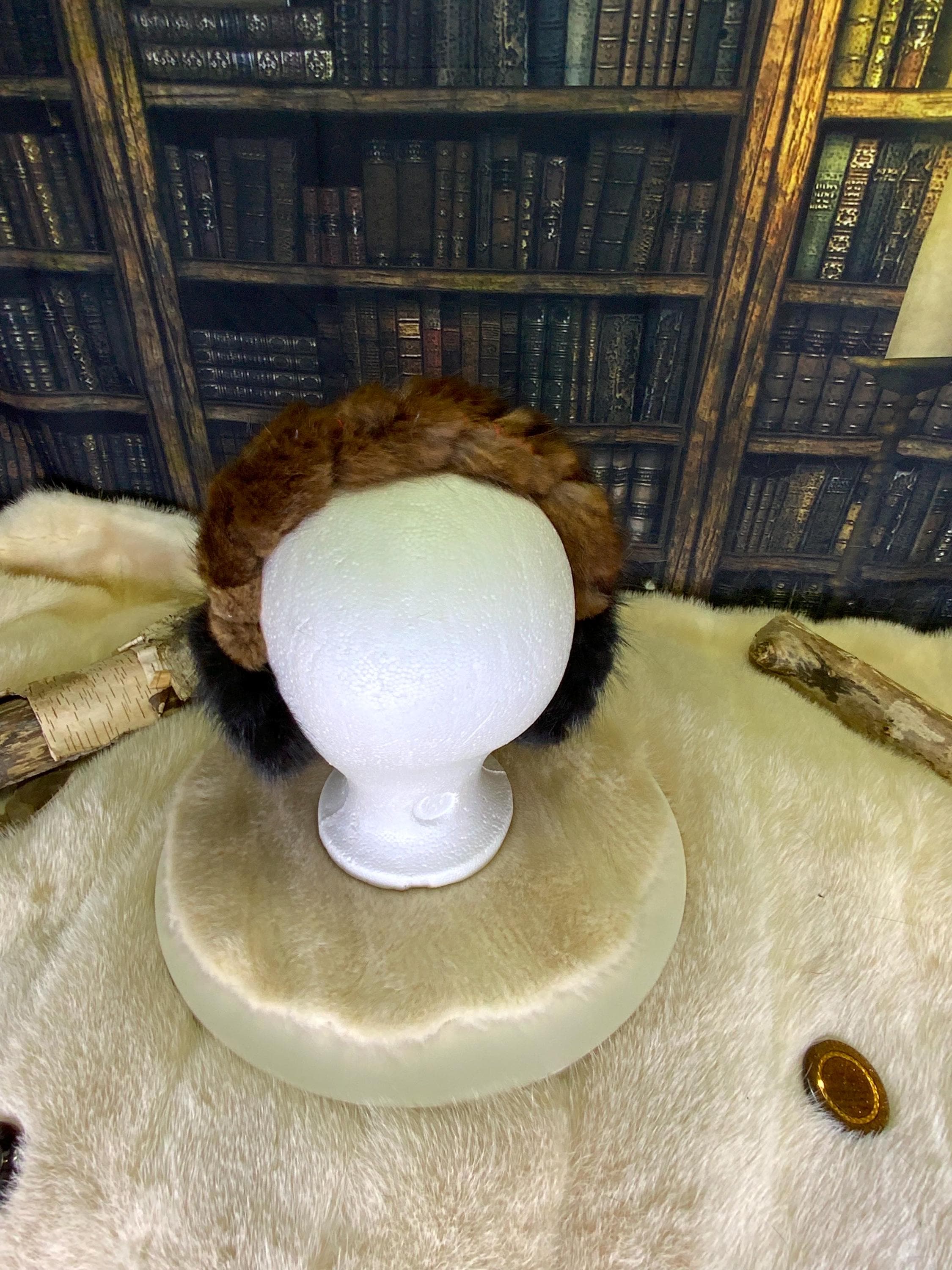 Cache-Oreilles tout en fourrure recyclée