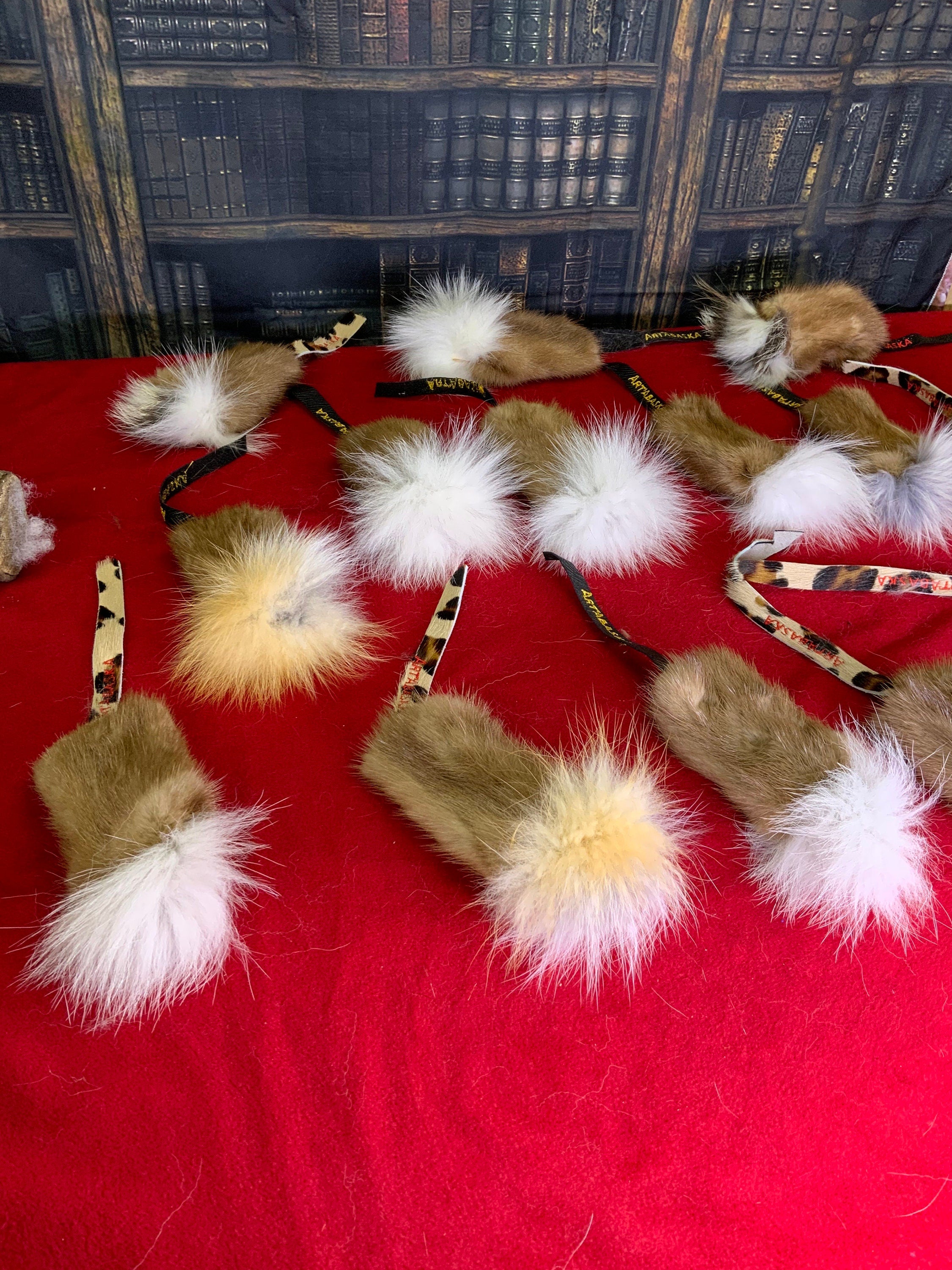 Jouet pour chat en fourrure recyclée