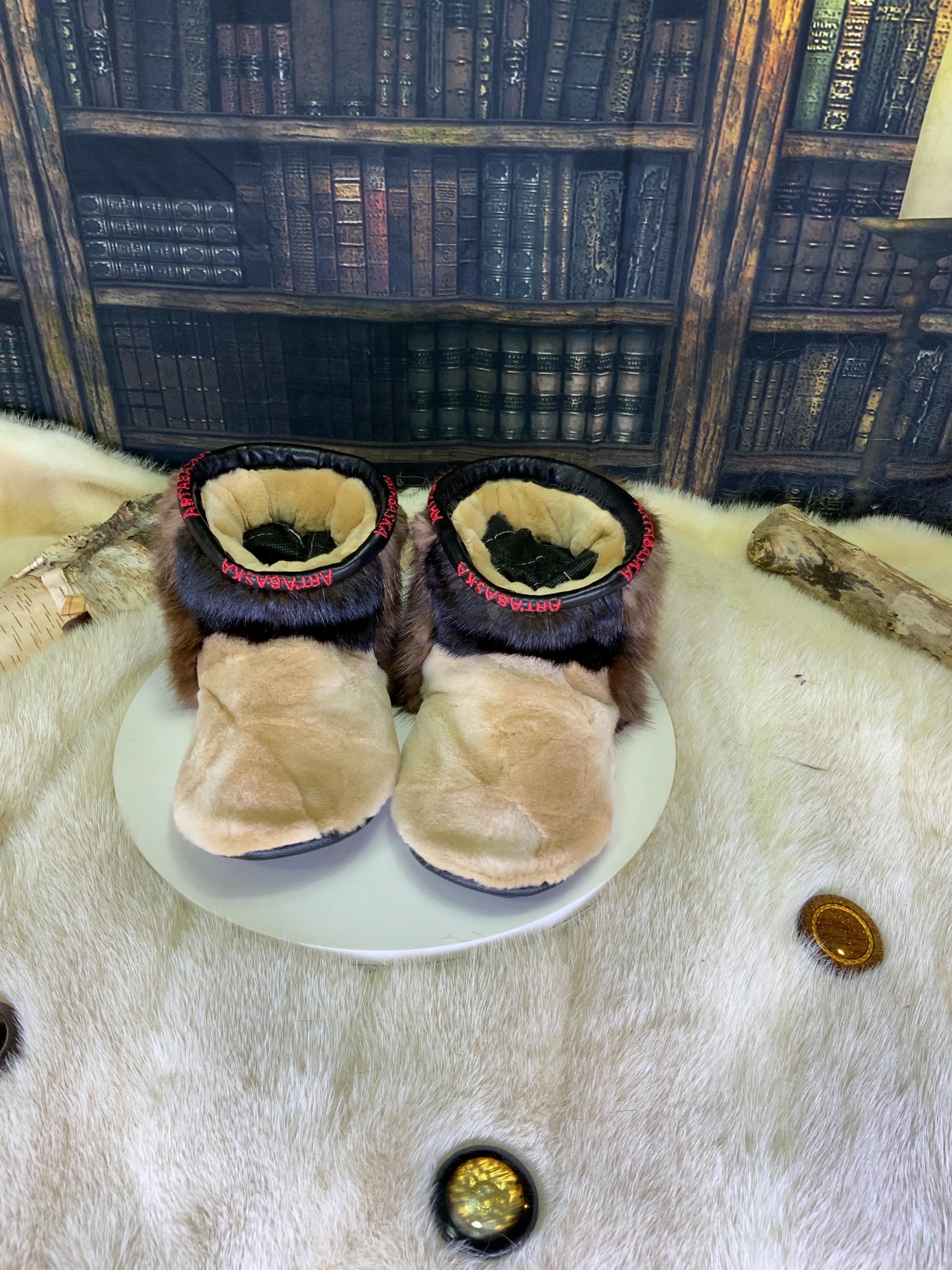 Mocassin d’intérieur en fourrure recyclée Les Marcelle 5 FEMME