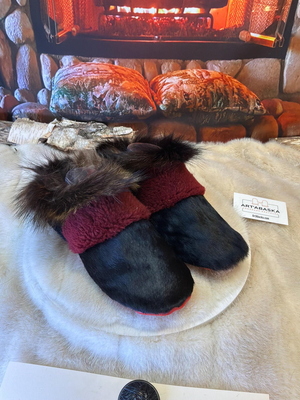 Slipper Romaine pointure 8 femme – Sherling italien & cuir recyclé, pièce unique faite à la main au Québec