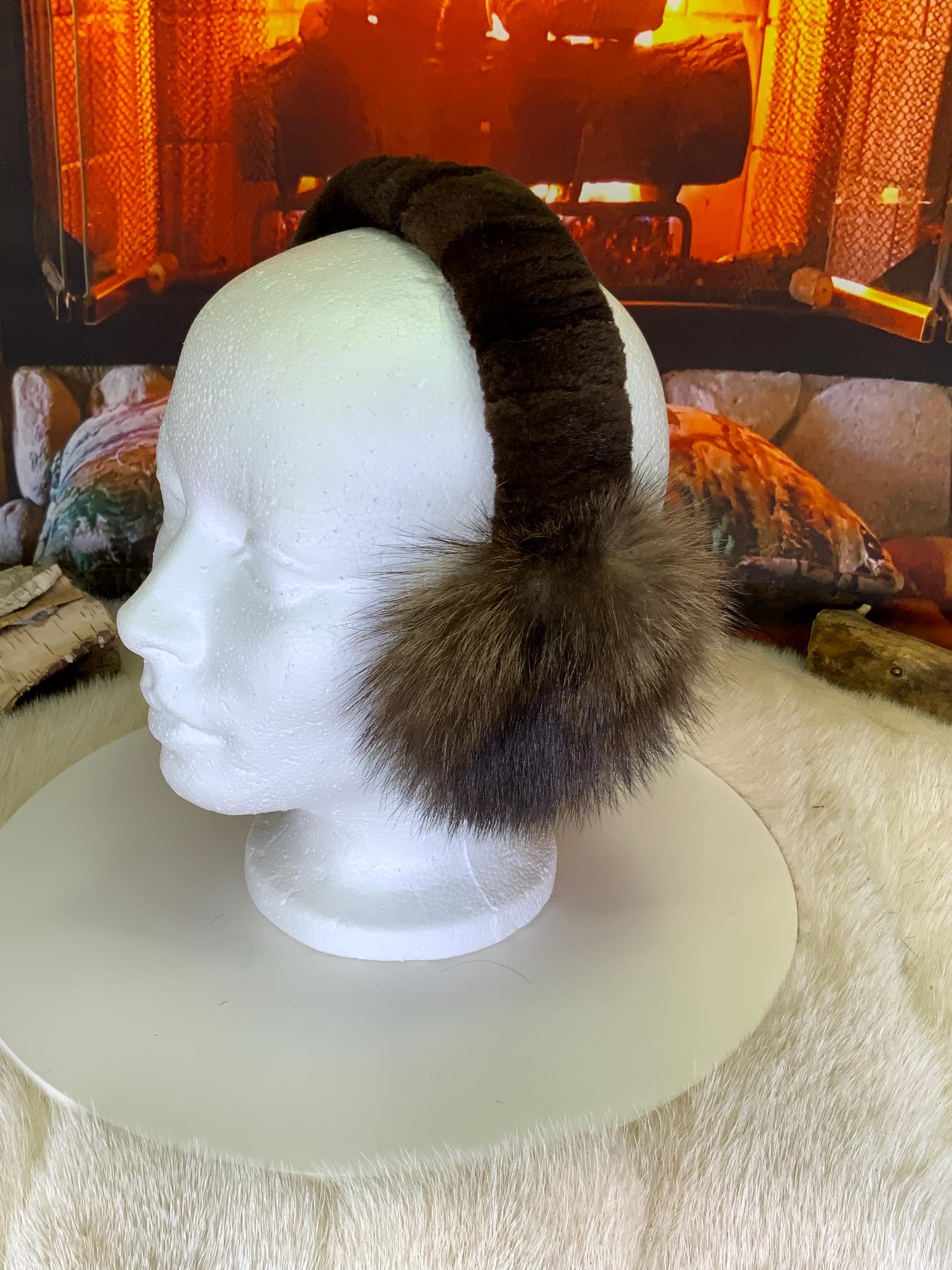 Cache-Oreilles tout en fourrure recyclée édition Raton naturel recyclé Les Lisette 3