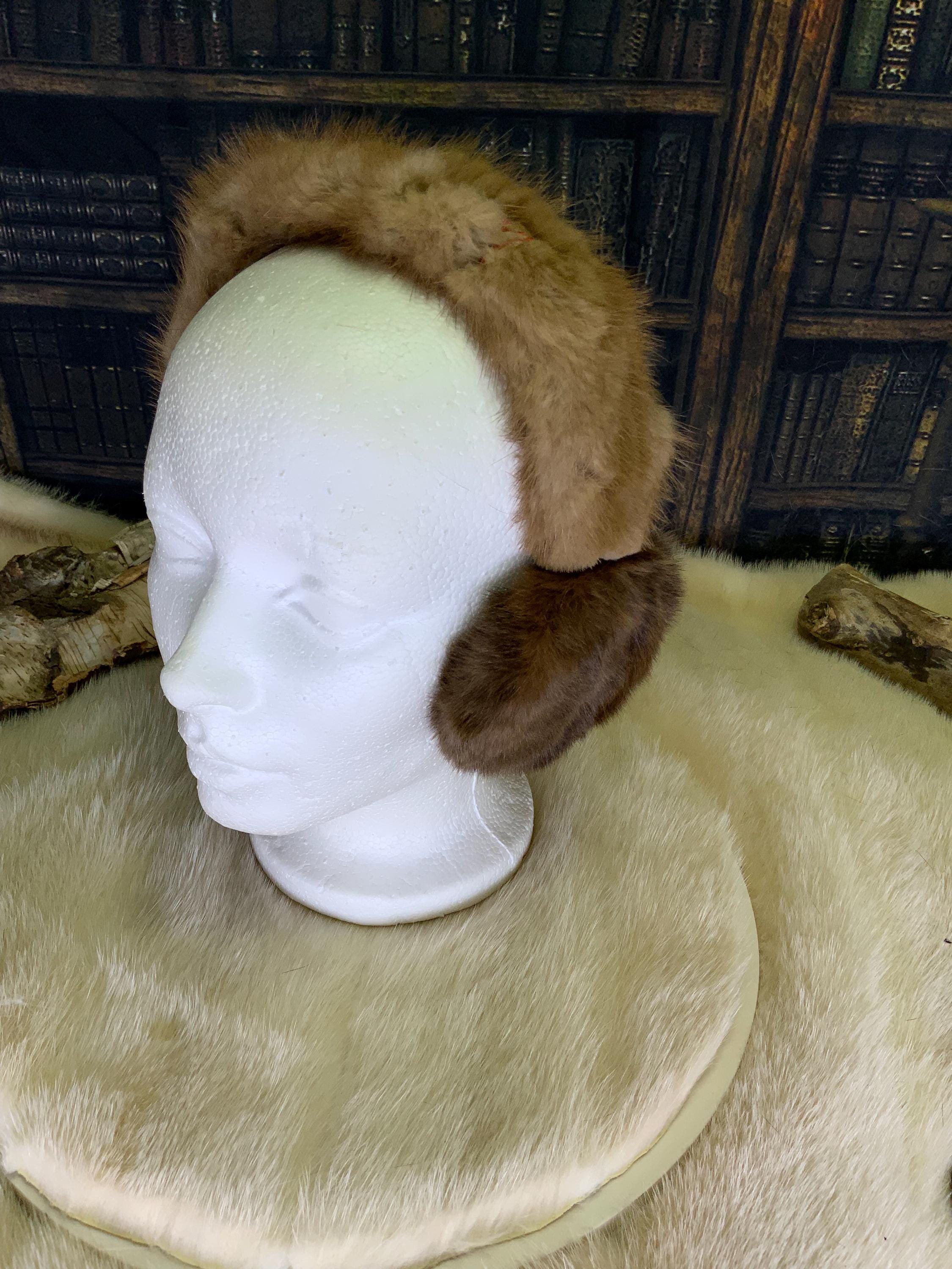 Cache-Oreilles tout en fourrure recyclée