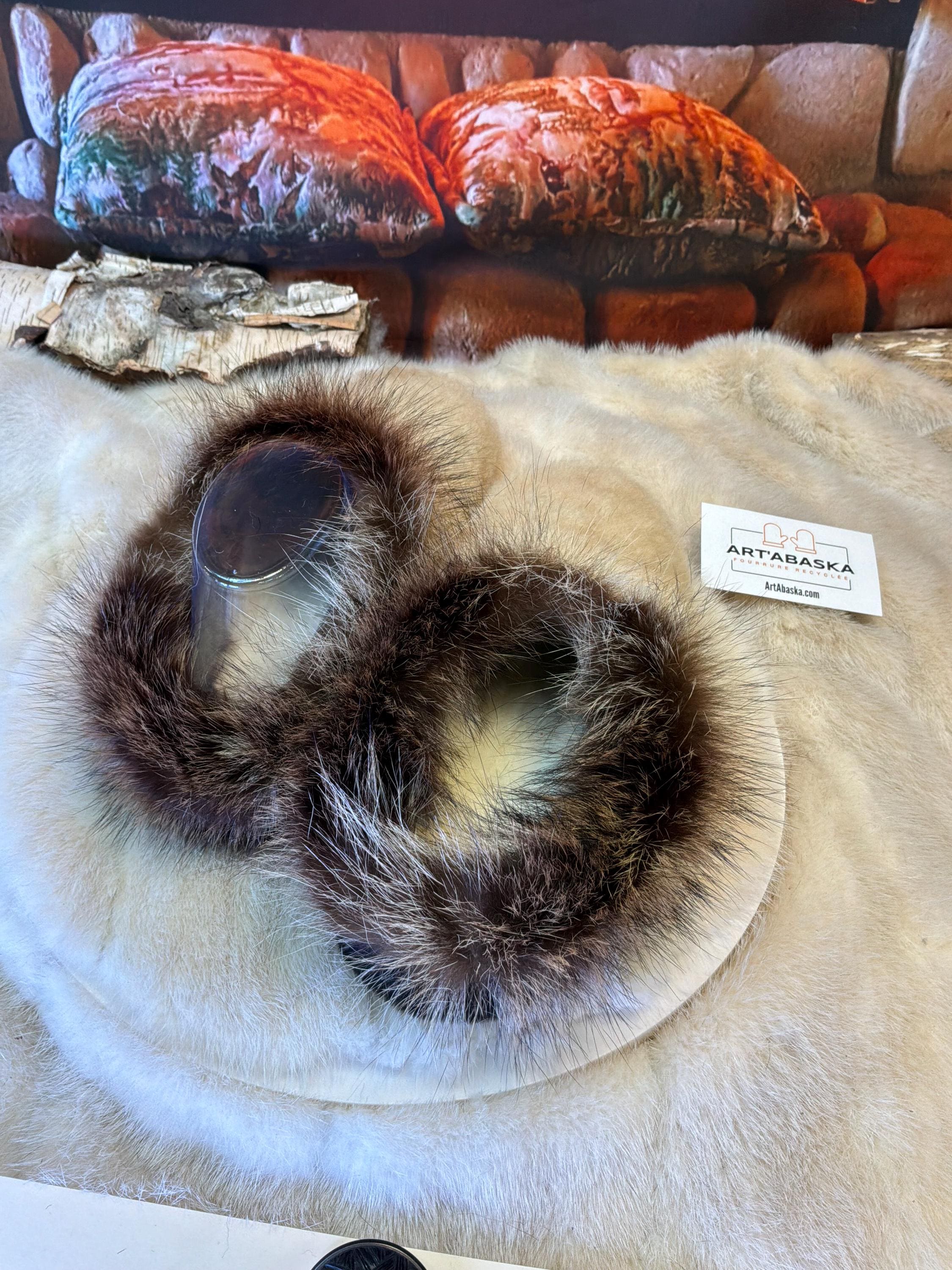 Slipper Palmira pointure 6 femme – Sherling italien & cuir recyclé, pièce unique faite à la main au Québec