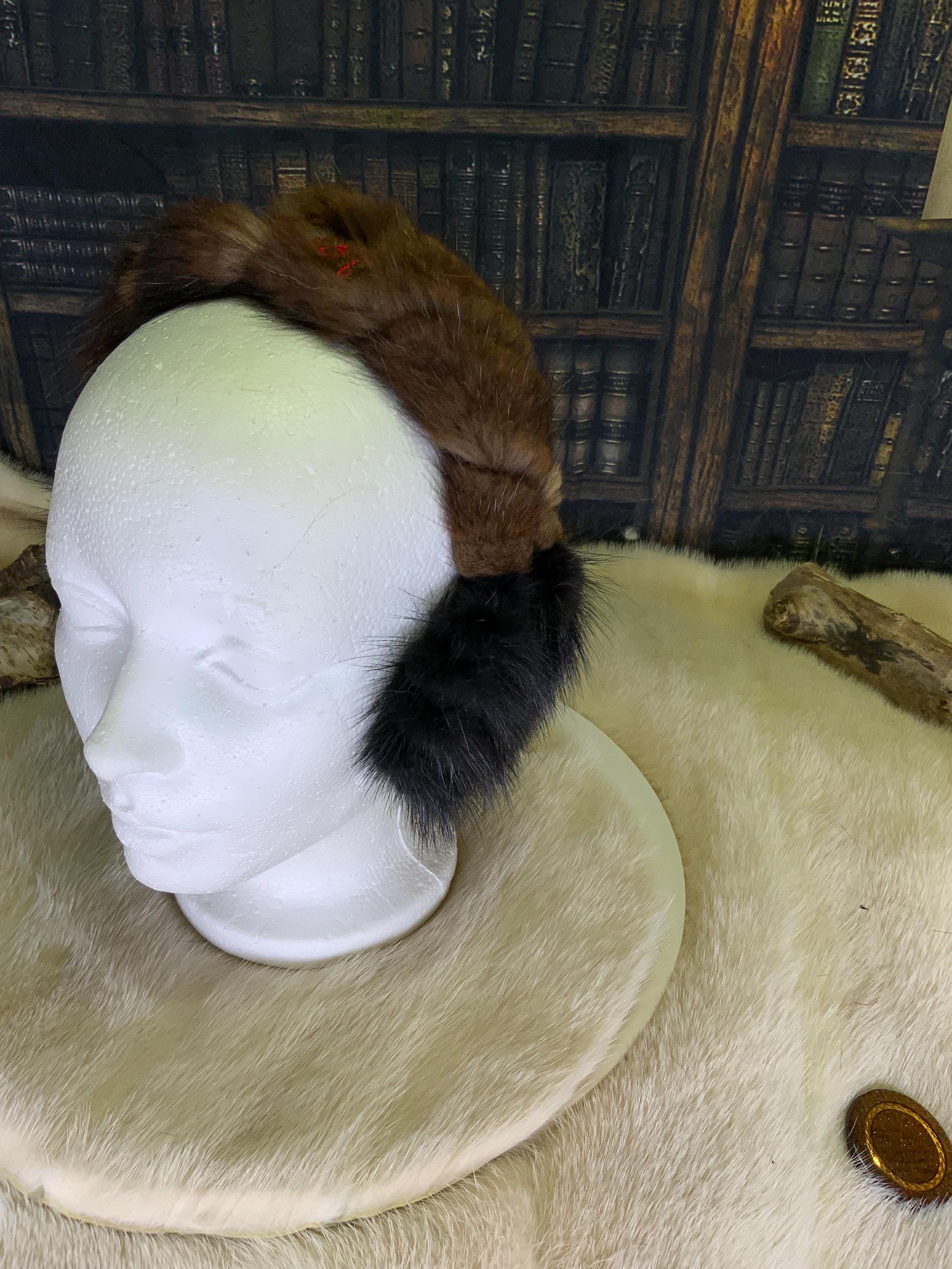 Cache-Oreilles tout en fourrure recyclée