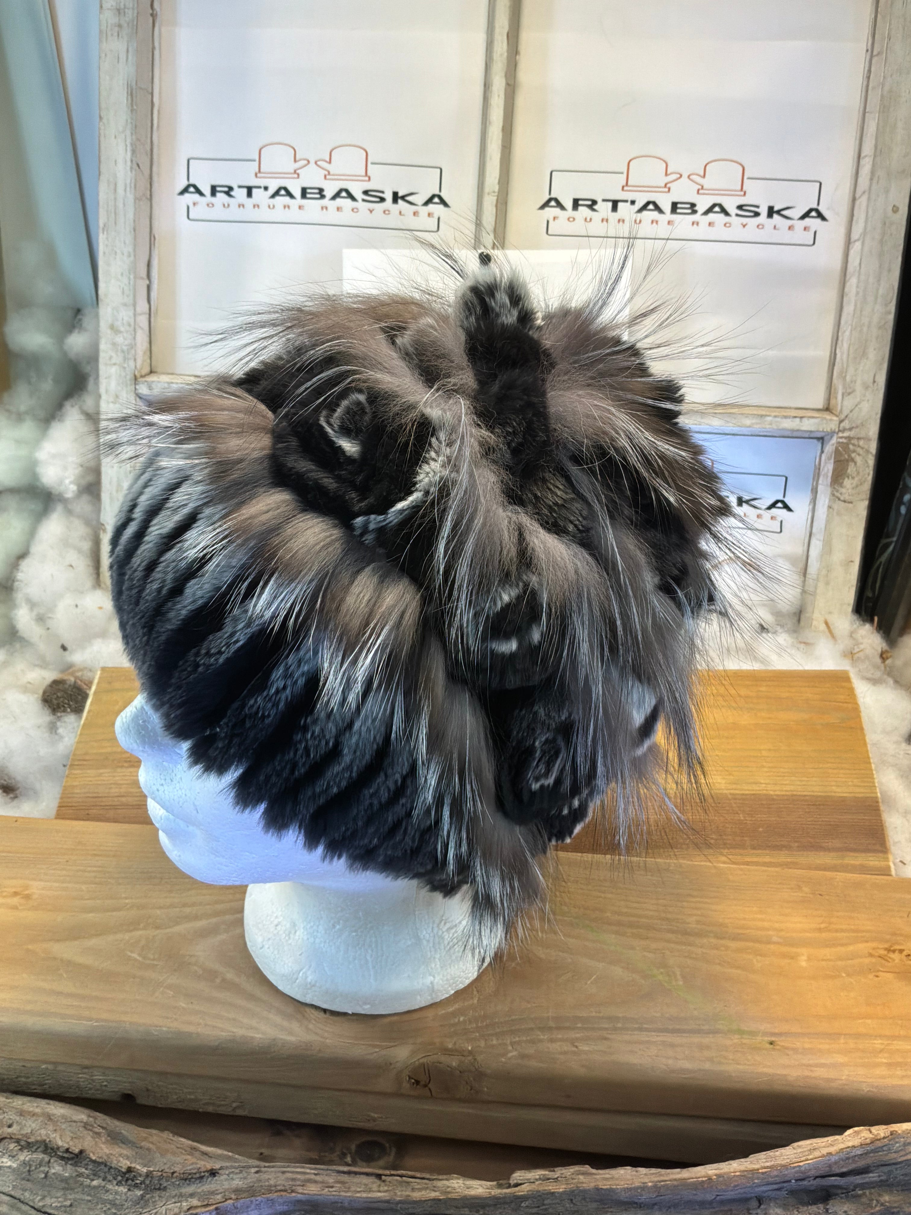 Tuque en fourrure recyclée