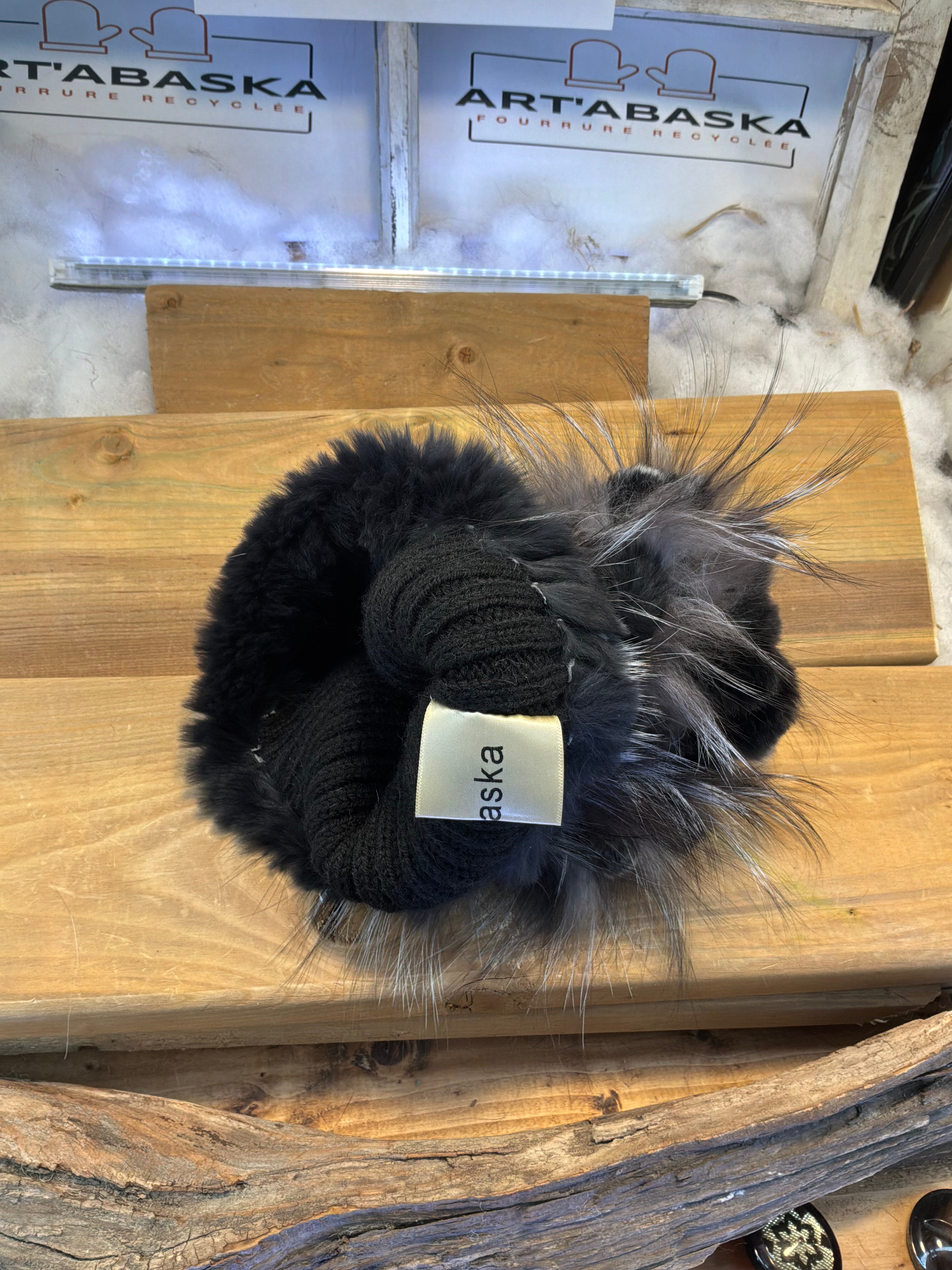 Tuque en fourrure recyclée