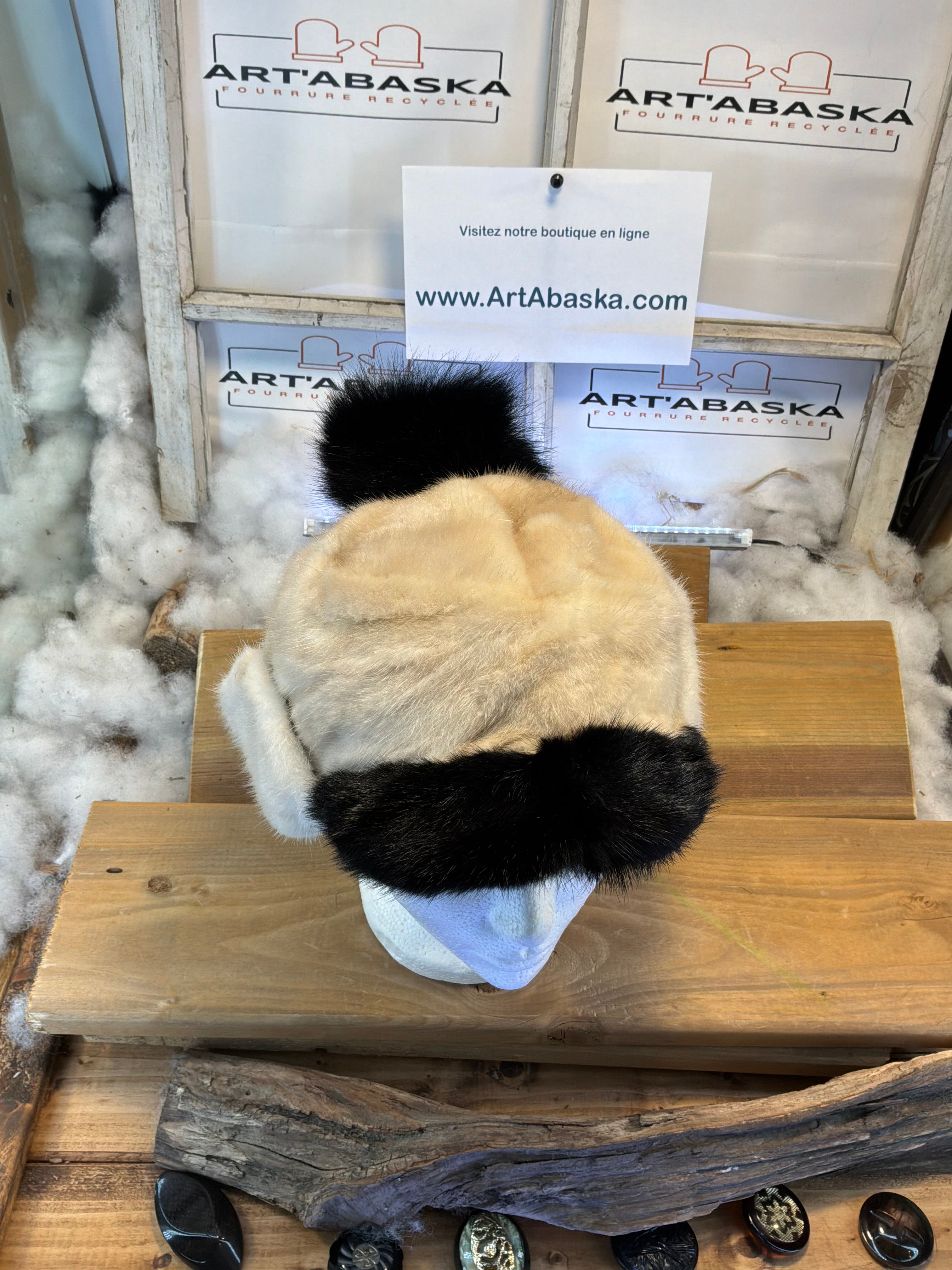 Casquette d’hiver en fourrure recyclée les Clarence
