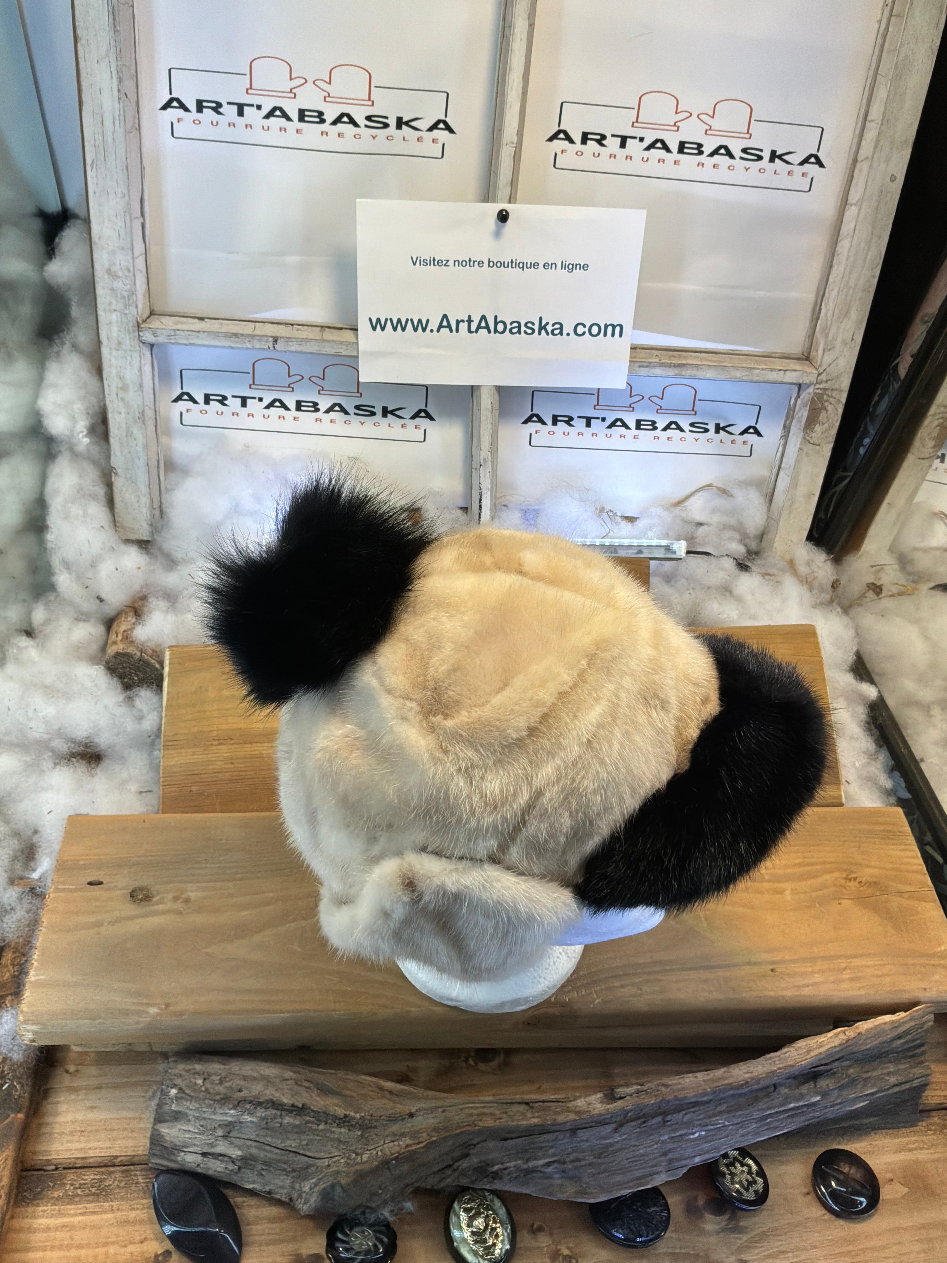 Casquette d’hiver en fourrure recyclée les Clarence