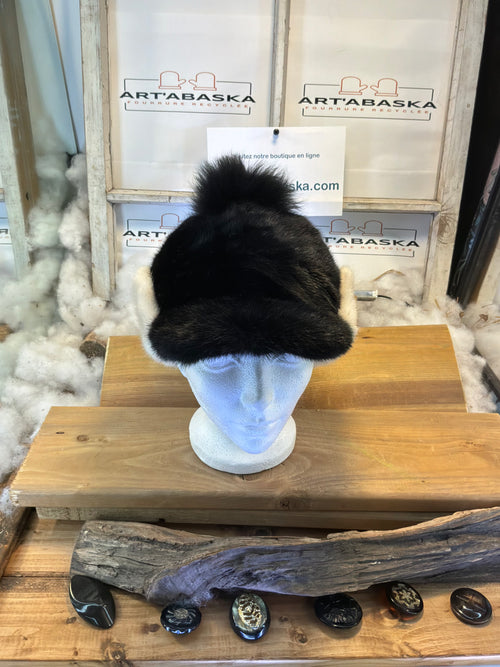 Casquette d’hiver en fourrure recyclée La Béatrice