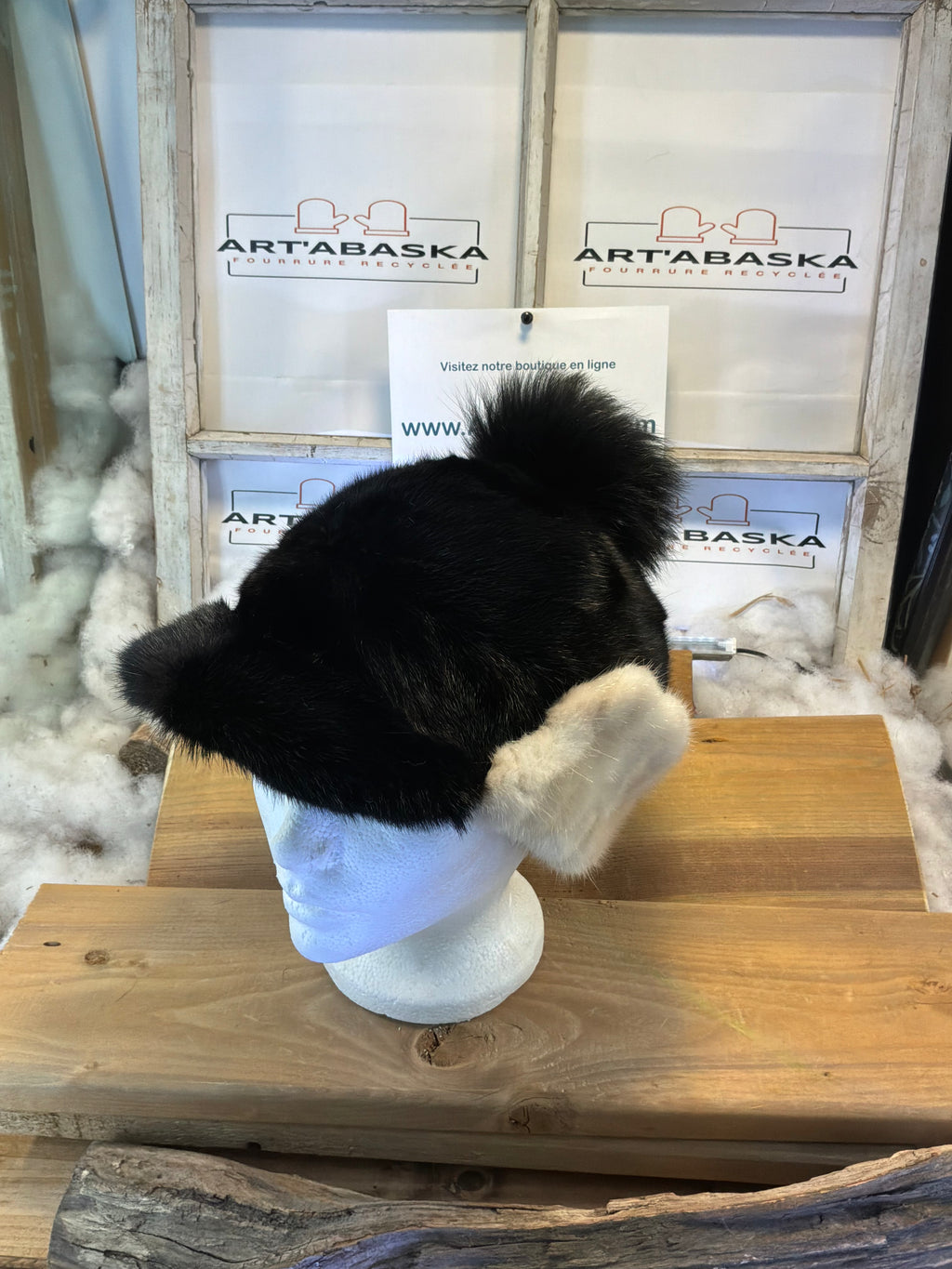Casquette d’hiver en fourrure recyclée Les Béatrice