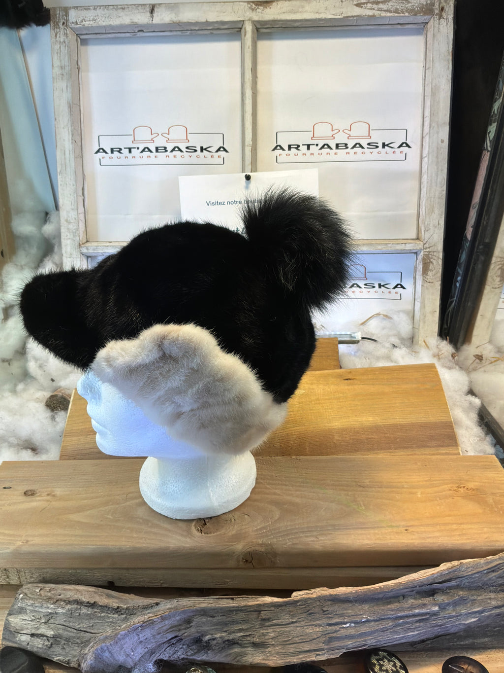 Casquette d’hiver en fourrure recyclée Les Béatrice