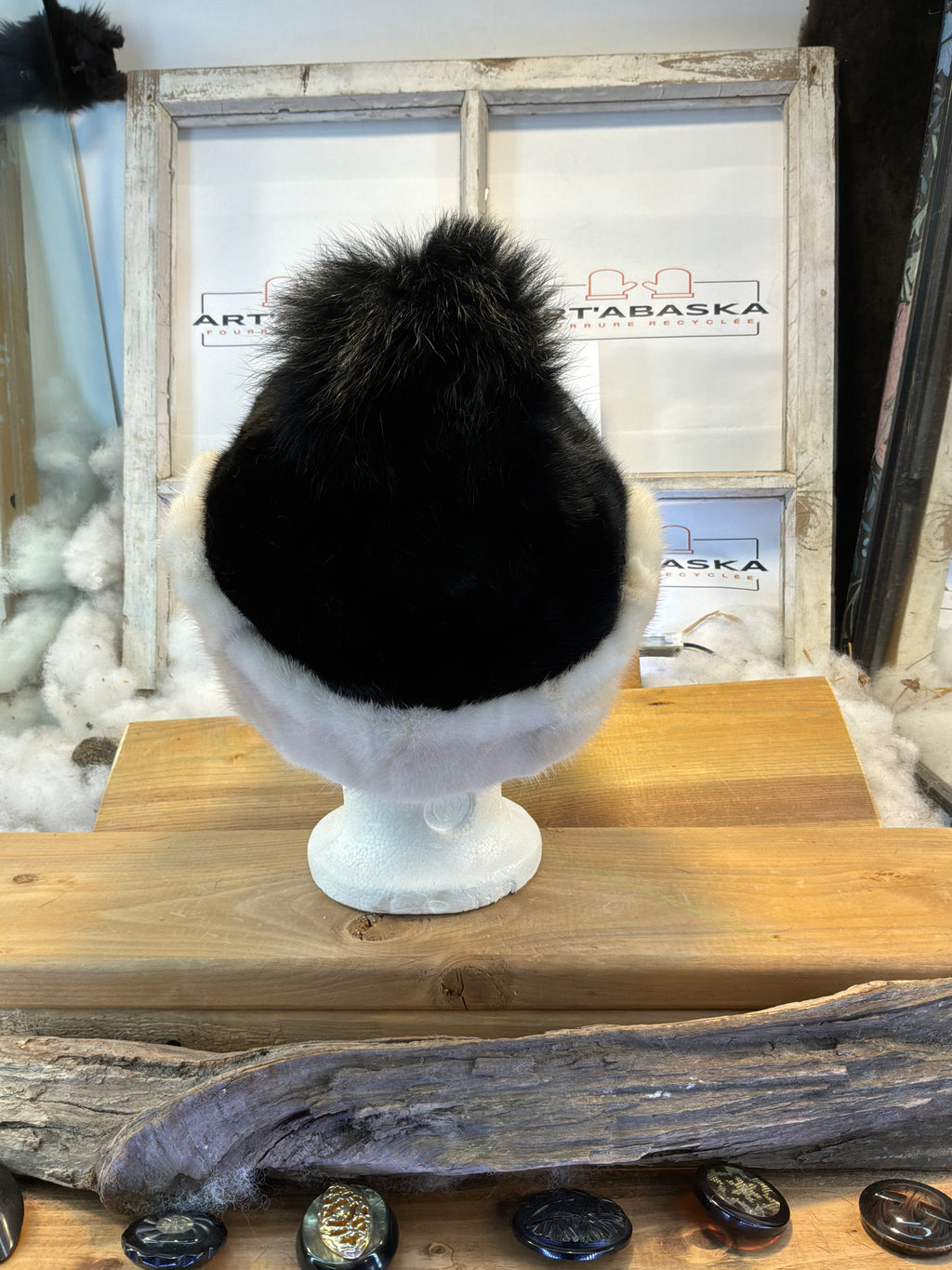 Casquette d’hiver en fourrure recyclée Les Béatrice