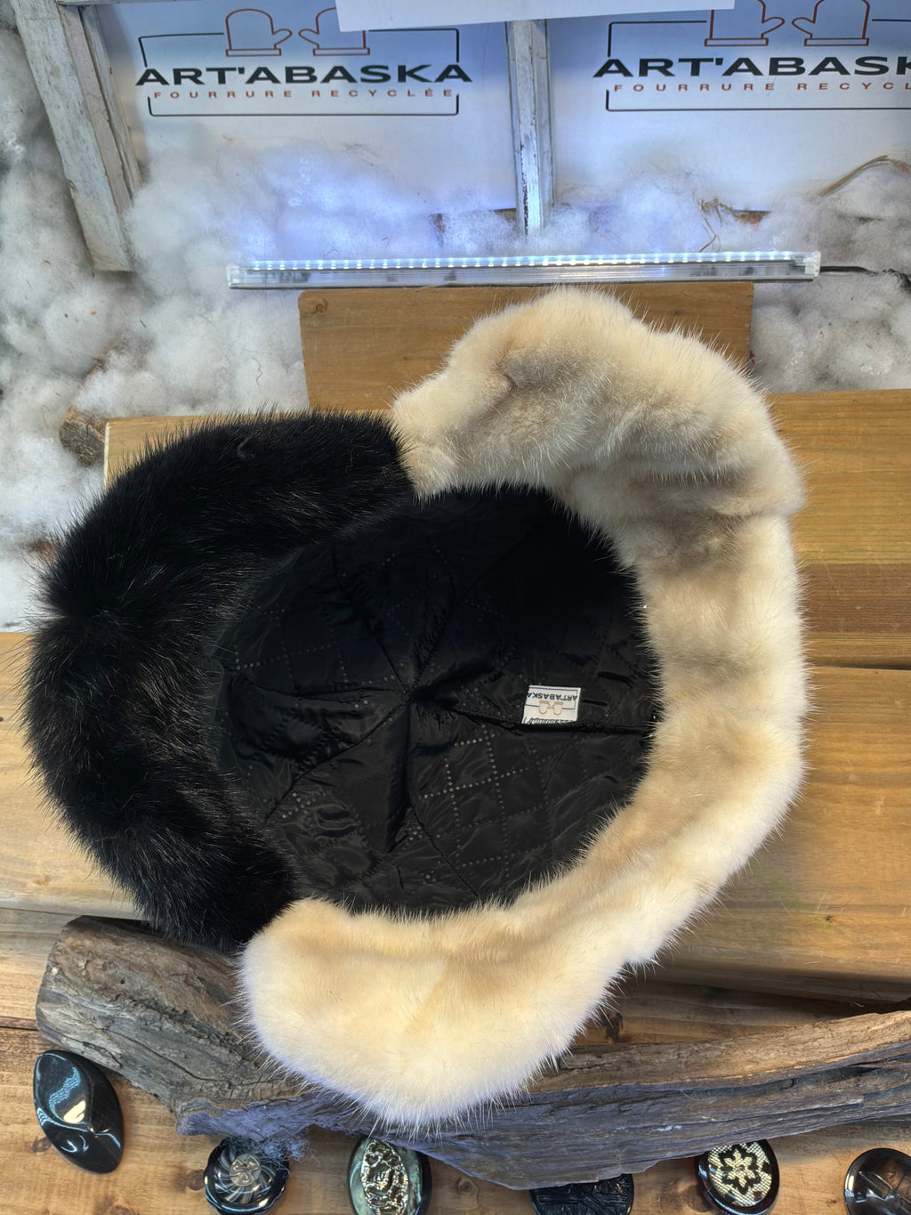 Casquette d’hiver en fourrure recyclée Les Béatrice