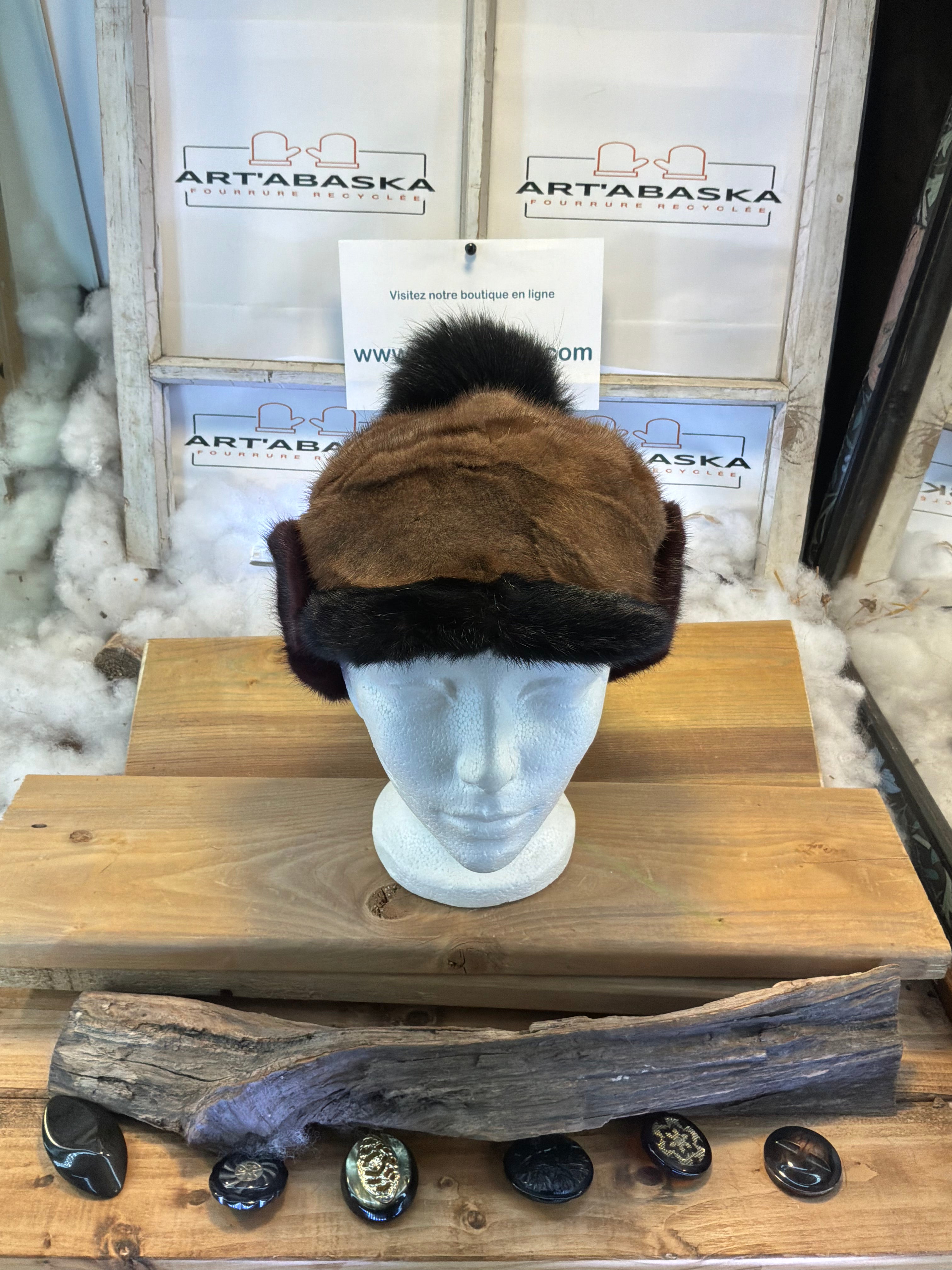 Casquette d’hiver en fourrure recyclée Les Anne