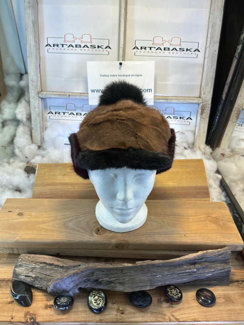 Casquette d’hiver en fourrure recyclée La Anne