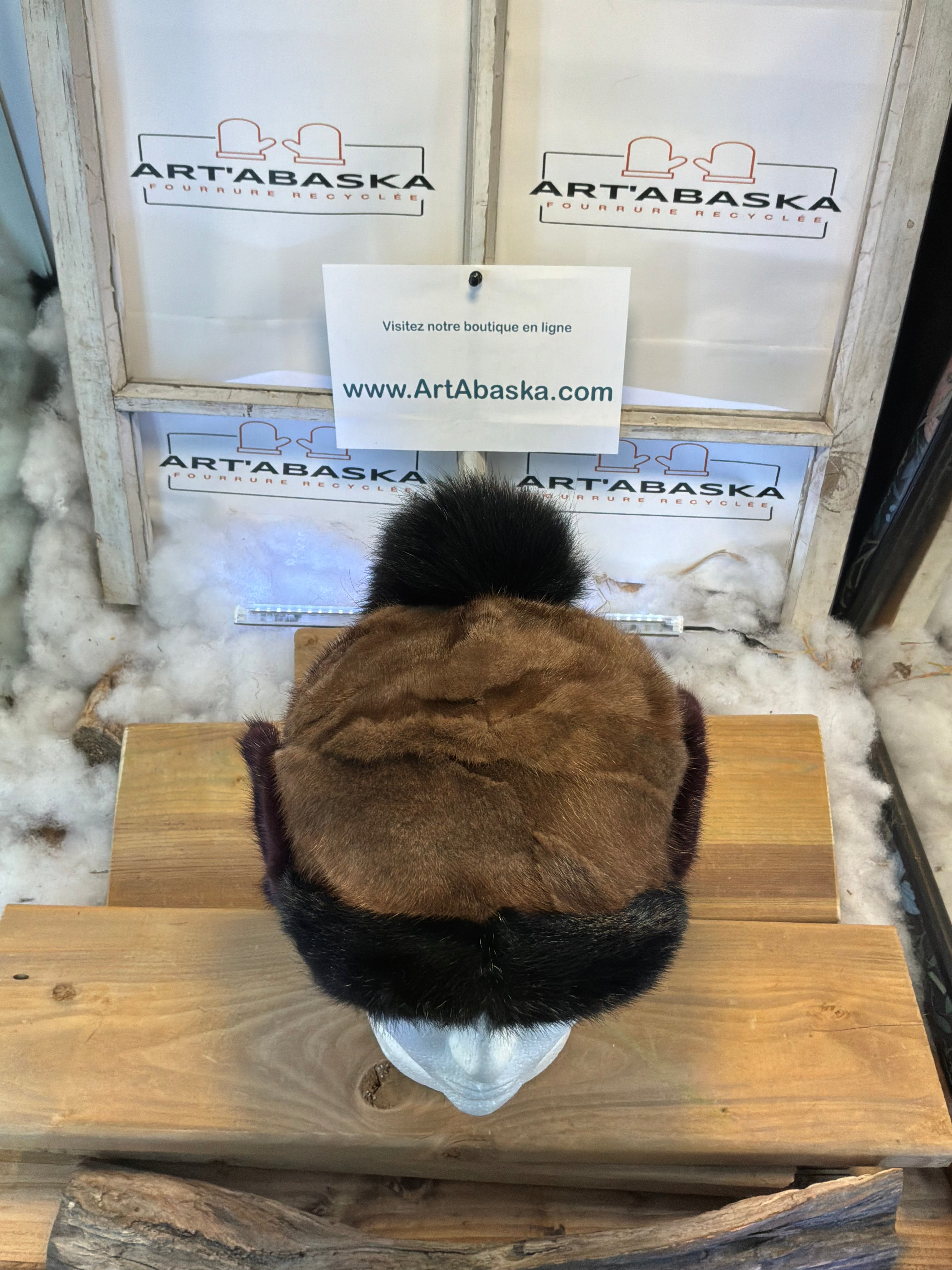 Casquette d’hiver en fourrure recyclée Les Anne