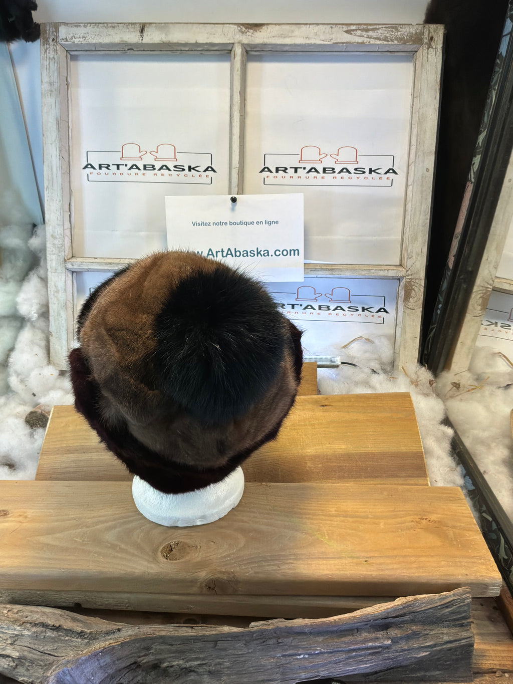 Casquette d’hiver en fourrure recyclée Les Anne