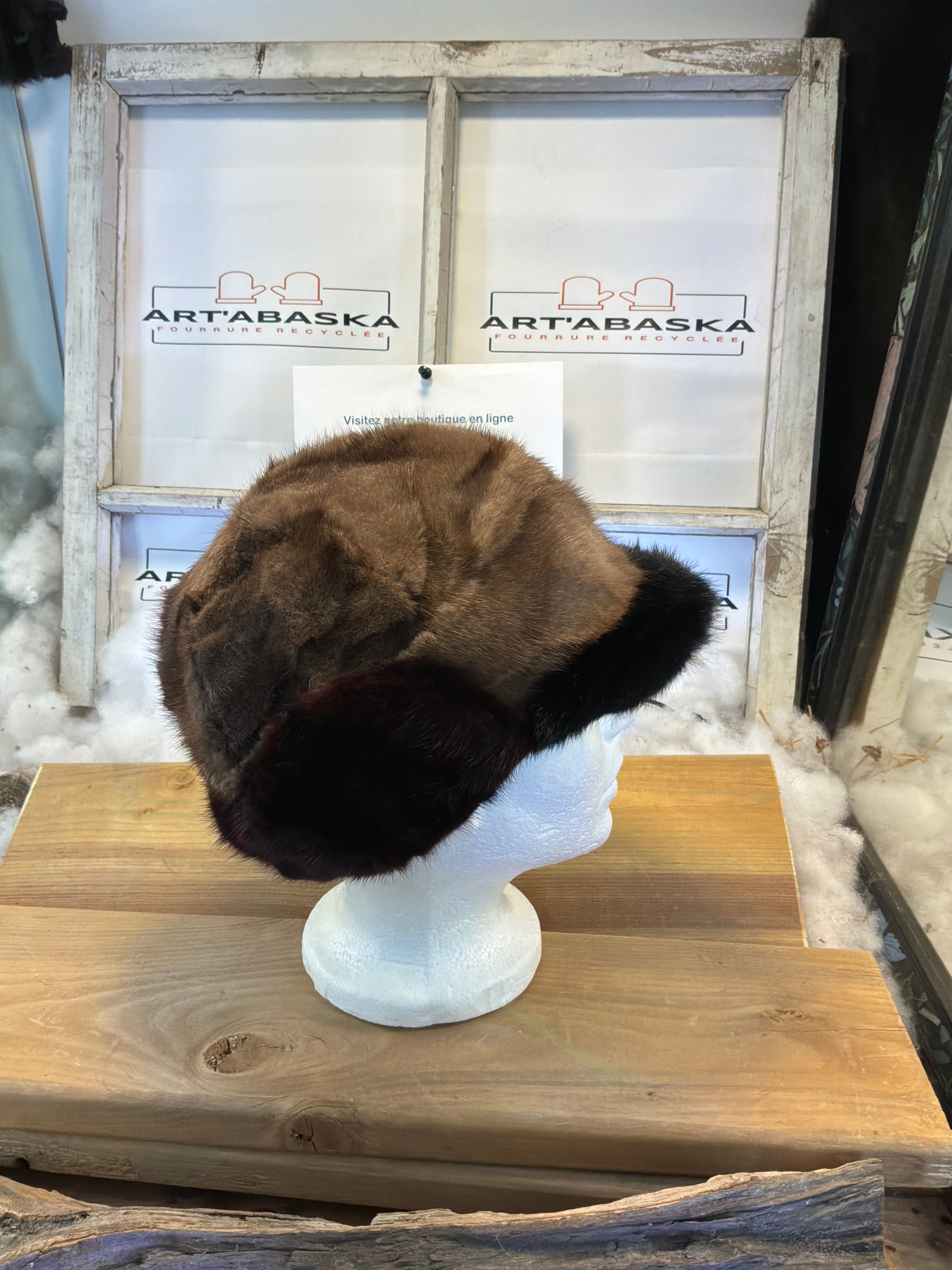 Casquette d’hiver en fourrure recyclée Les Anne