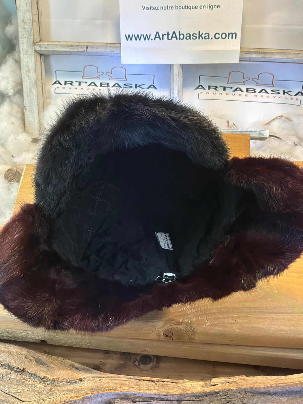 Casquette d’hiver en fourrure recyclée Les Anne