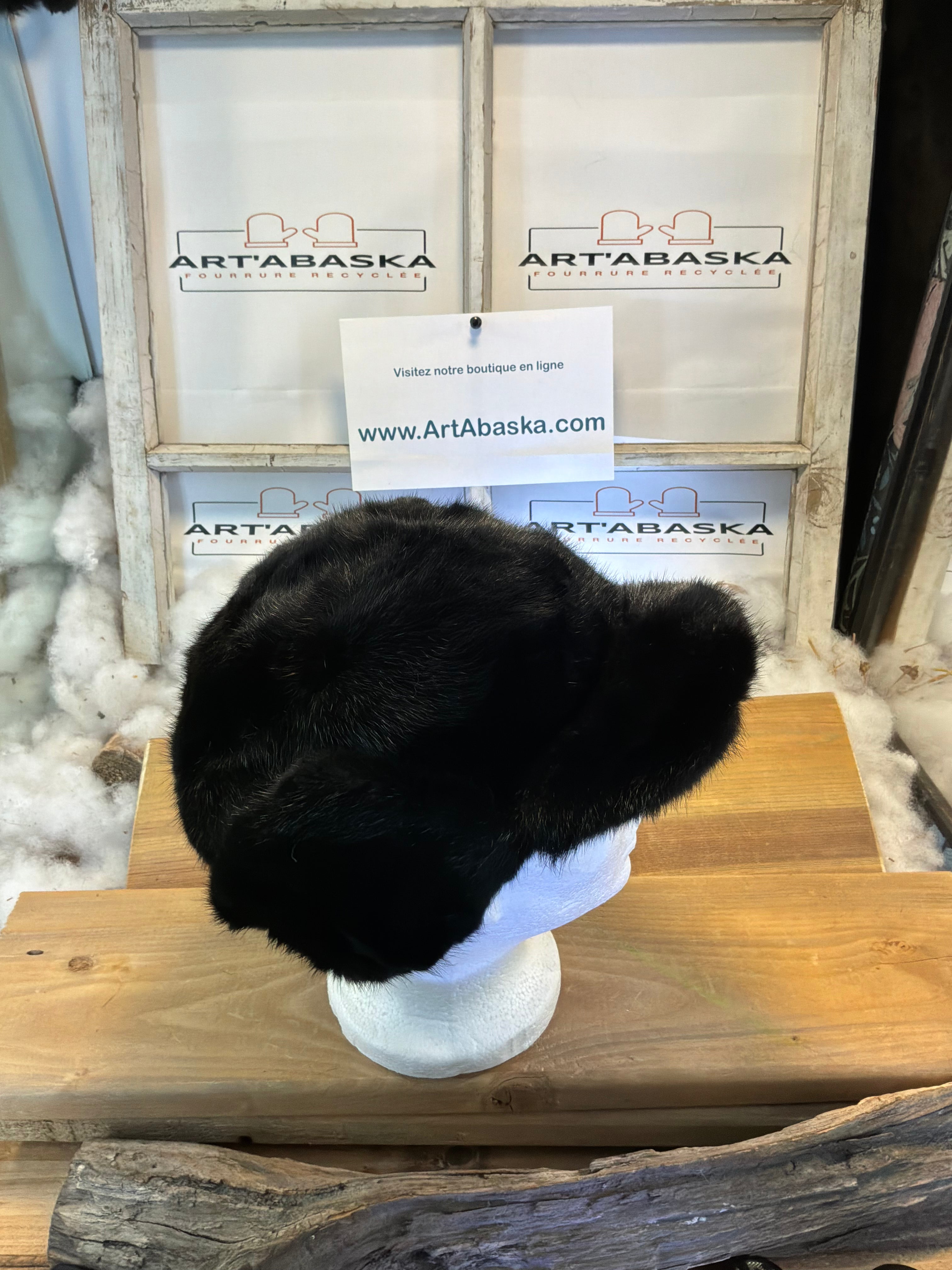 Casquette d’hiver en fourrure recyclée Les Claudette