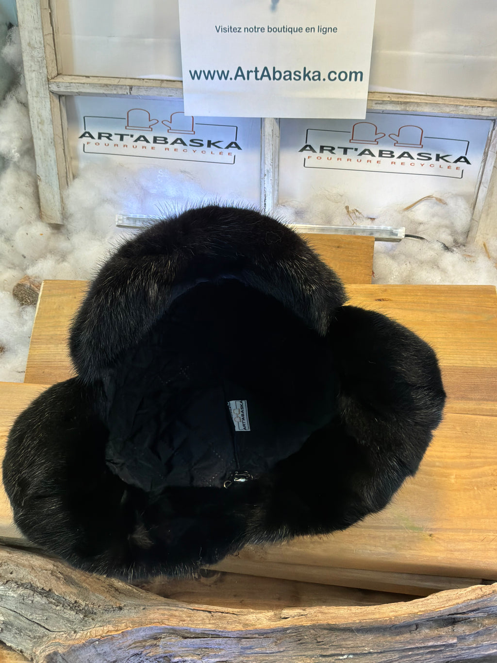 Casquette d’hiver en fourrure recyclée Les Claudette
