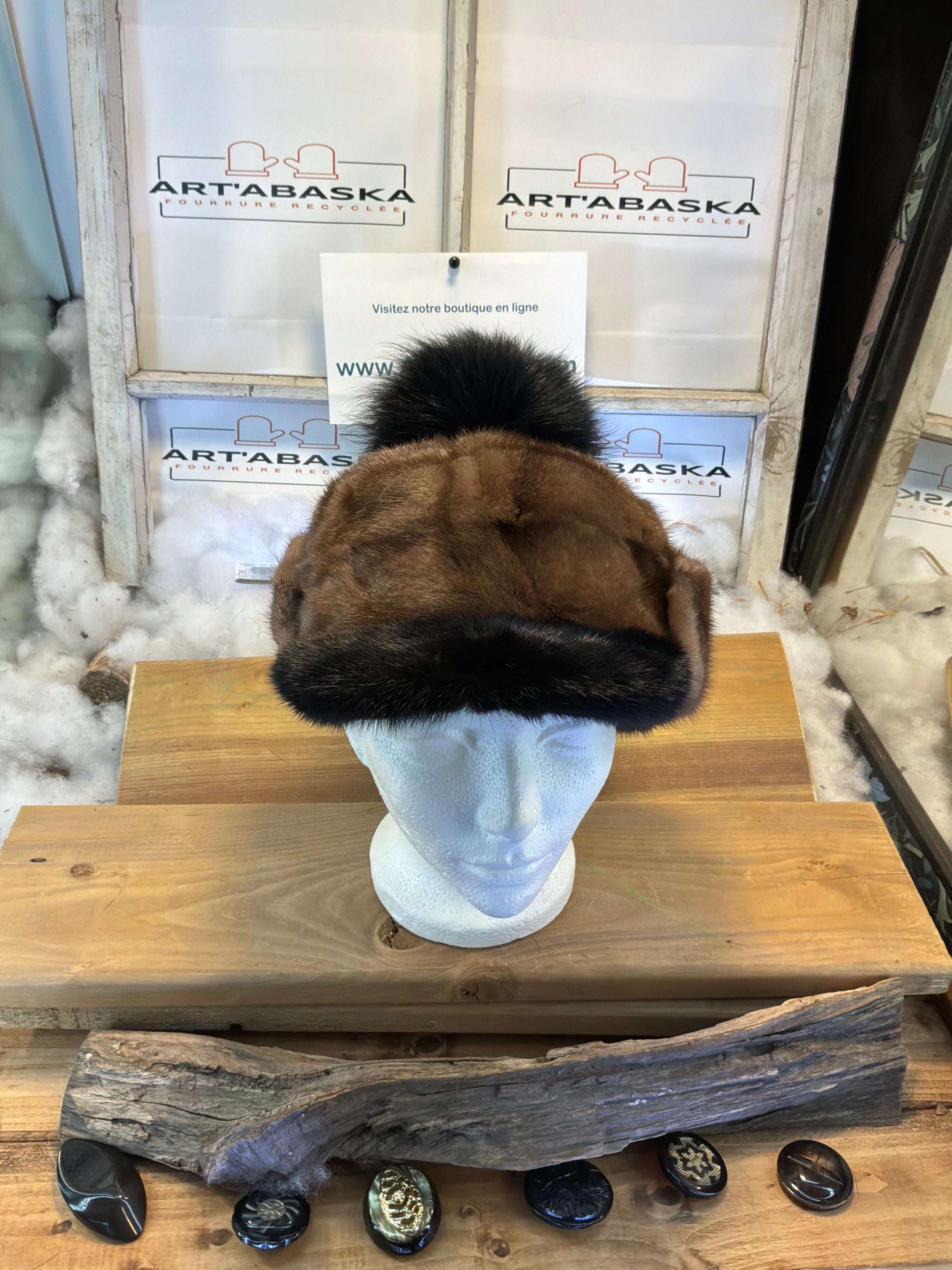 Casquette d’hiver en fourrure recyclée Les Danielle