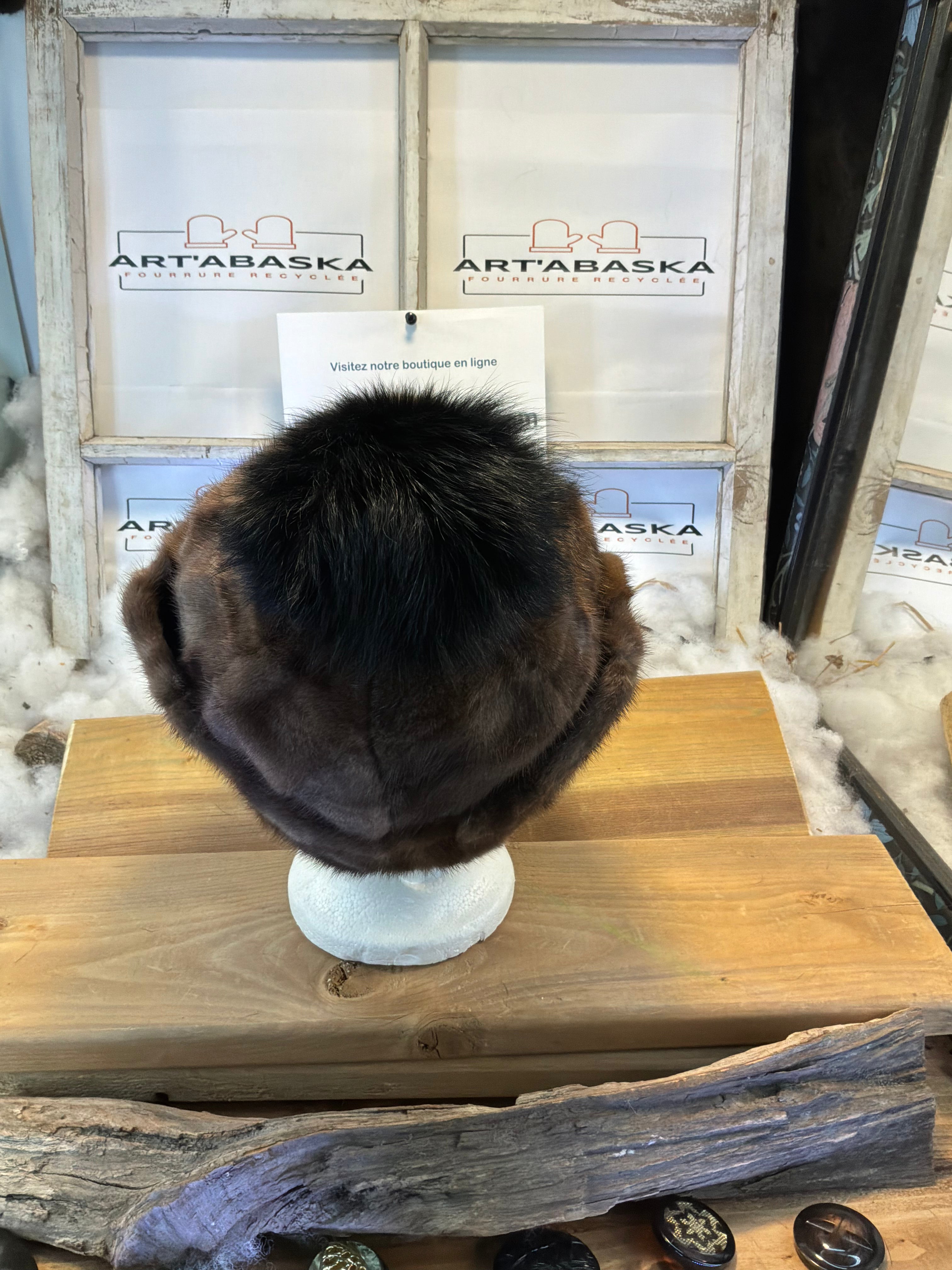 Casquette d’hiver en fourrure recyclée Les Danielle