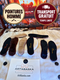 6mm felt and recycled fur insulating insoles – Sold by the pair – Comfort and warmth – Art’Abaska – Men’s sizes 5 to 13