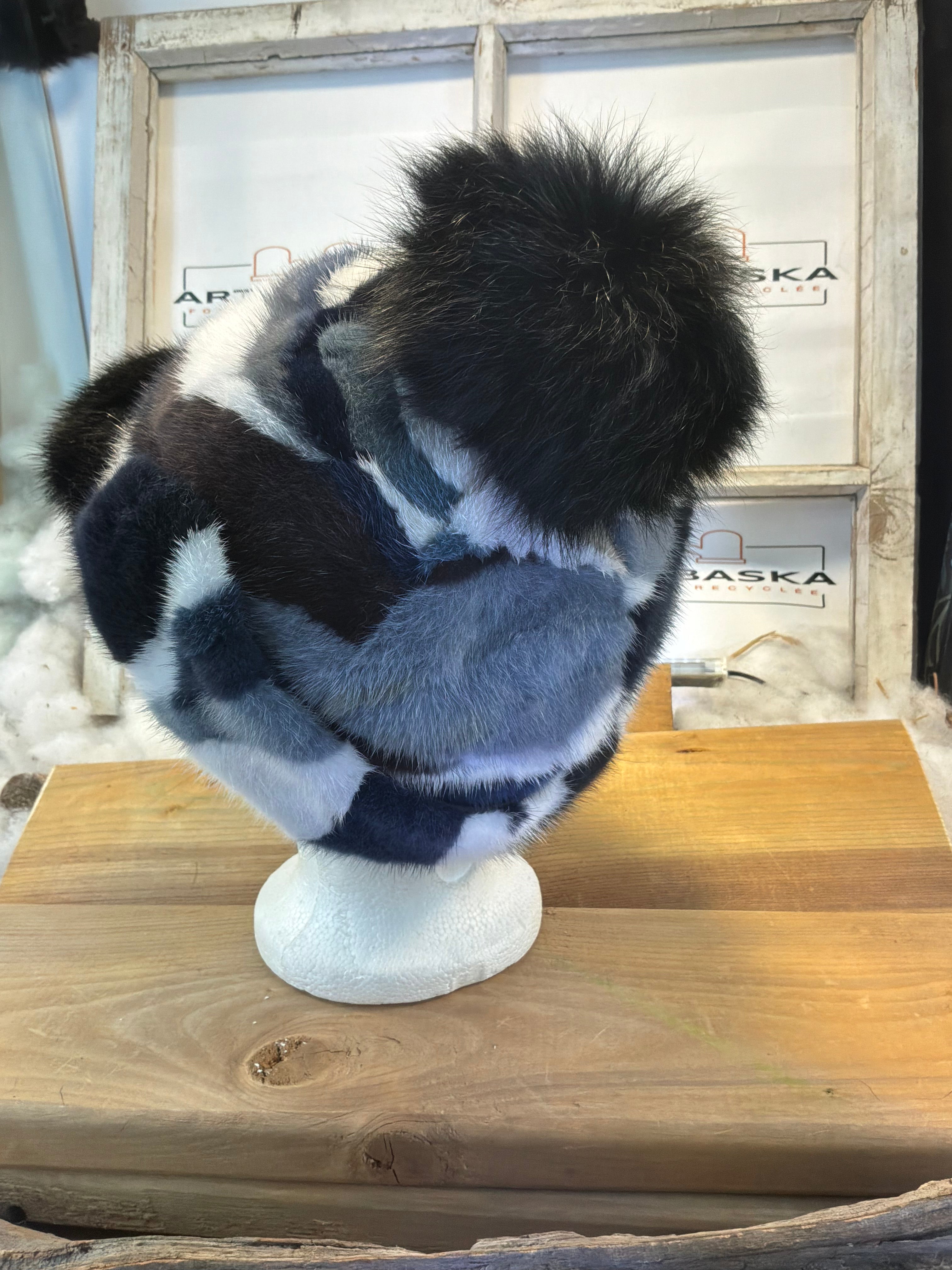 Casquette d’hiver en fourrure recyclée La Marie-Ange