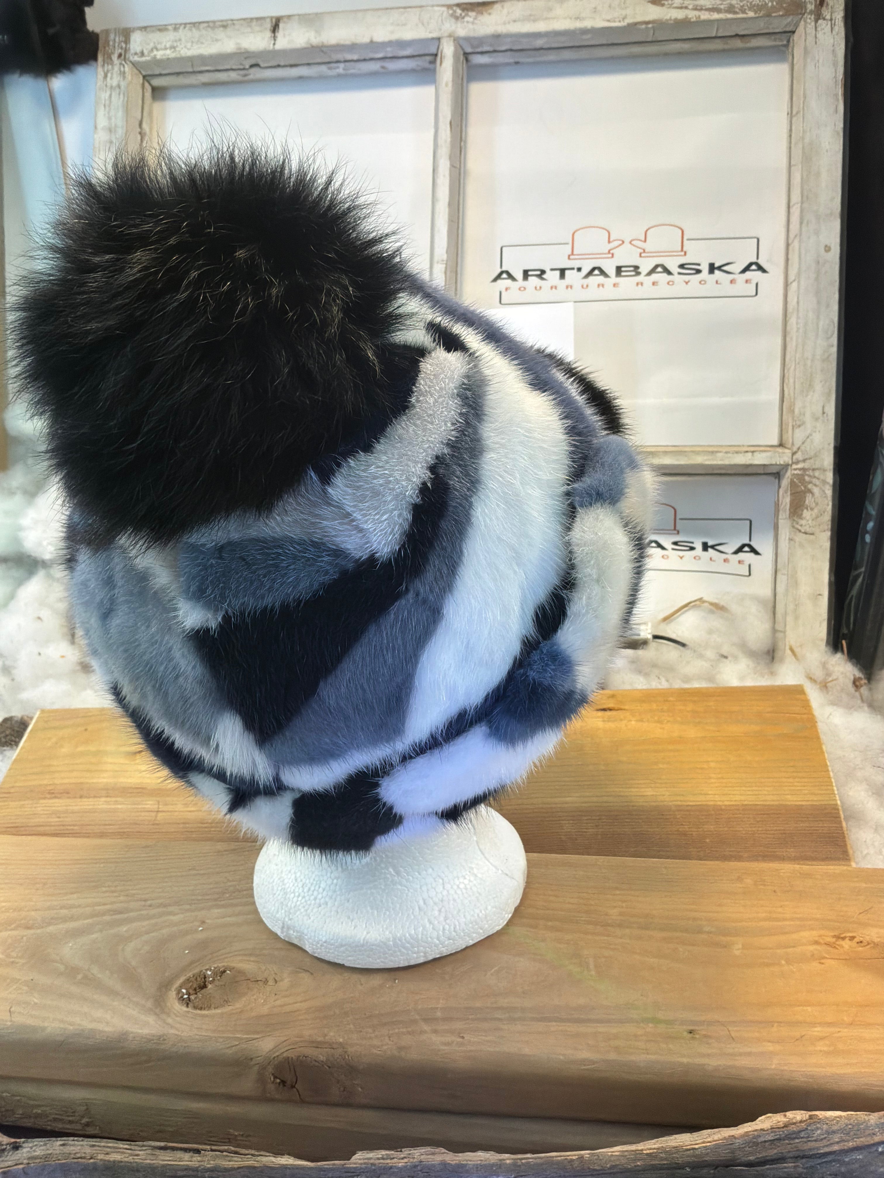 Casquette d’hiver en fourrure recyclée La Marie-Ange