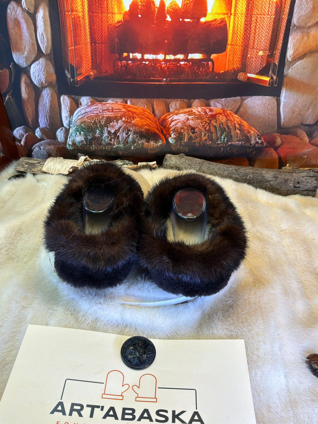 Slipper Les Germaine pointure 12 Homme – Sherling italien & cuir recyclé, pièce unique faite à la main au Québec