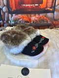 Slipper Simone pointure 9 Homme / 11 femme  – Sherling italien & cuir recyclé, pièce unique faite à la main au Québec
