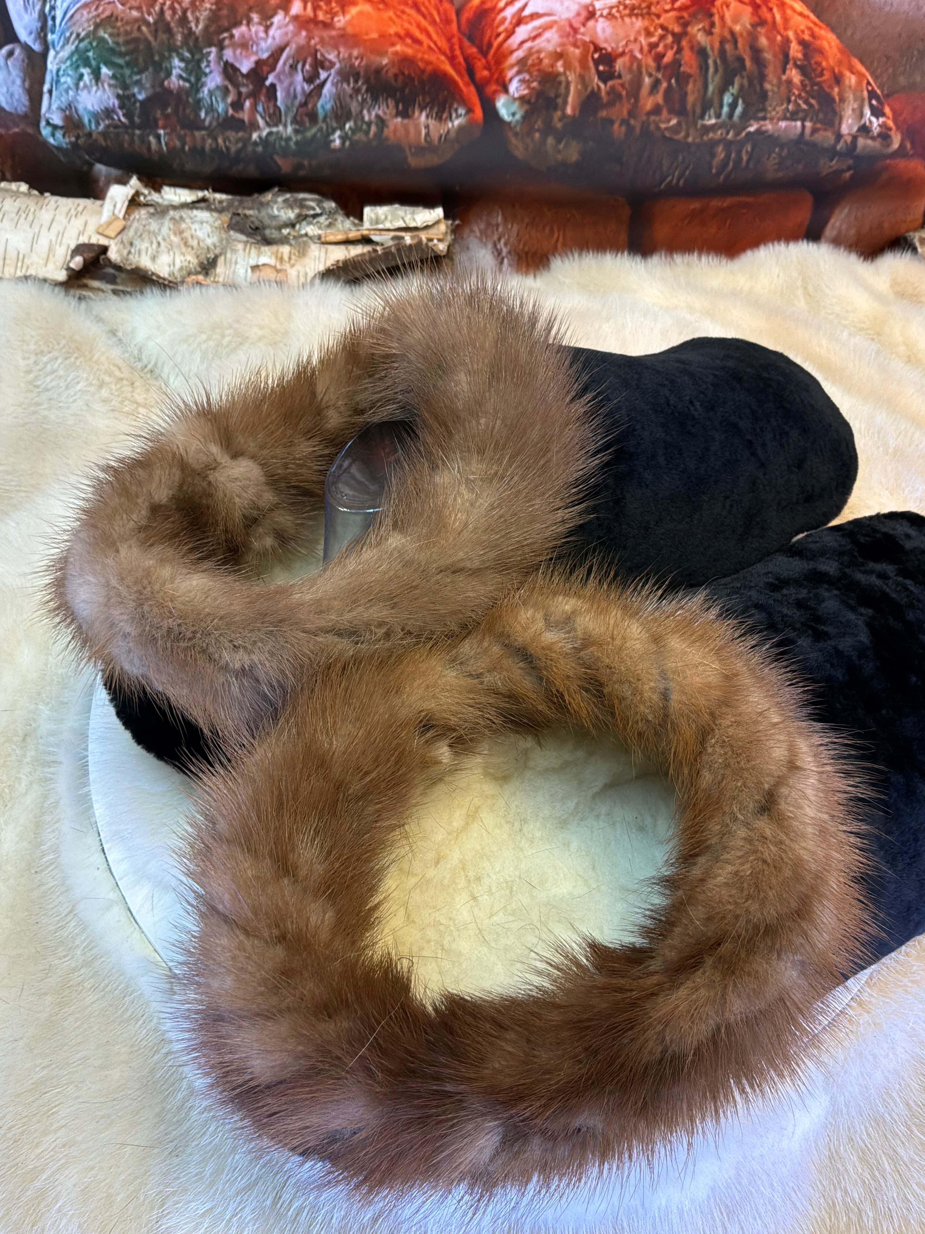 Slipper Colette pointure 11 Homme – Sherling italien & cuir recyclé, pièce unique faite à la main au Québec