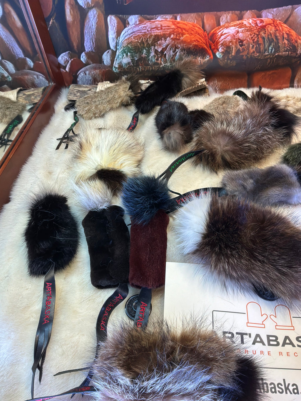 Cat toys made from recycled fur