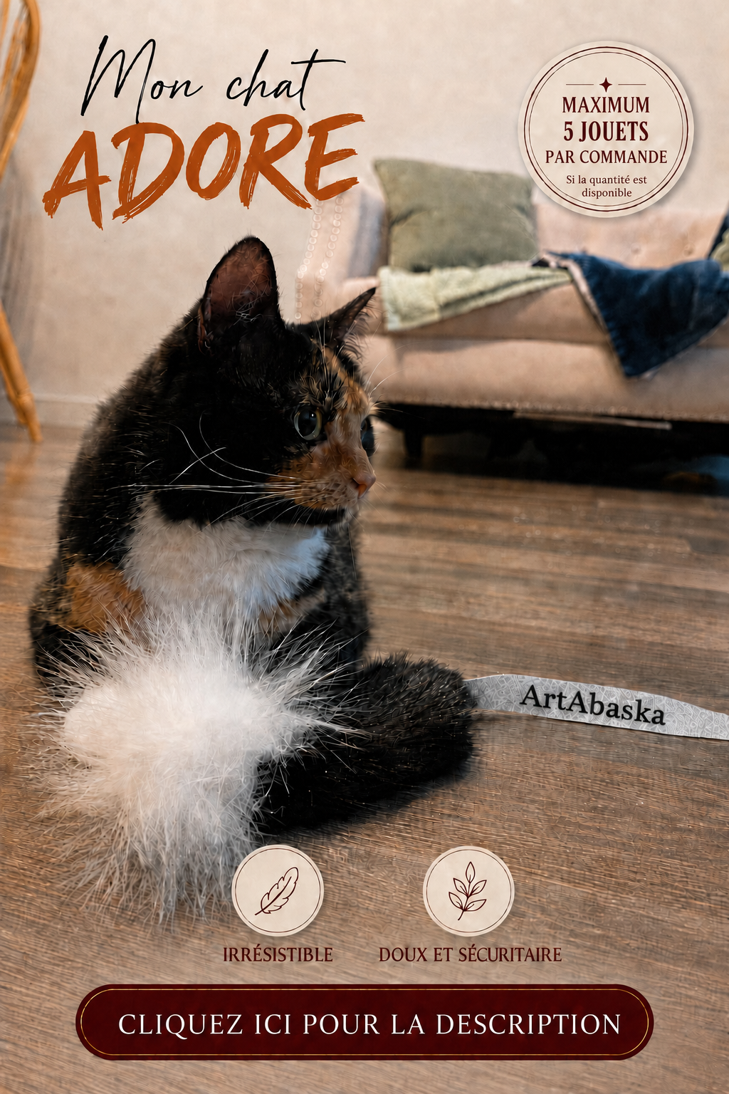 Cat toys made from recycled fur