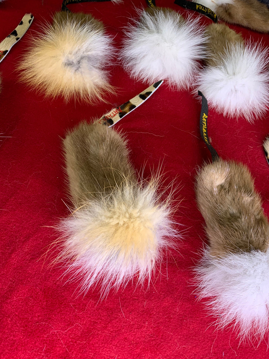 Jouet pour chat en fourrure recyclée