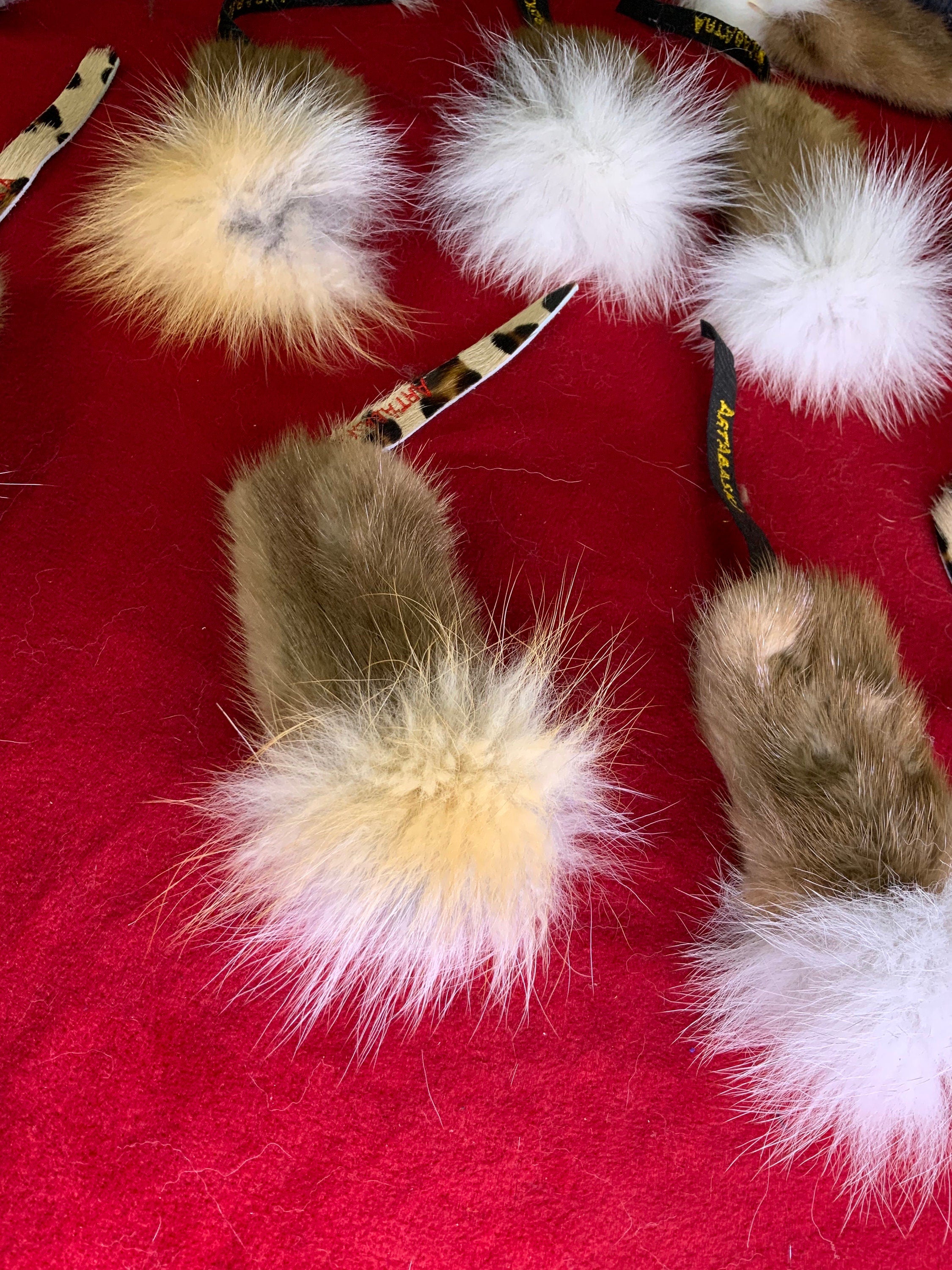 Jouet pour chat en fourrure recyclée