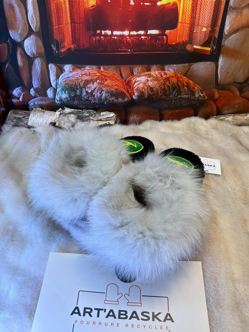 Slipper Pierrette pointure 10 Homme – Sherling italien & cuir recyclé, pièce unique faite à la main au Québec Édition JohnDeer