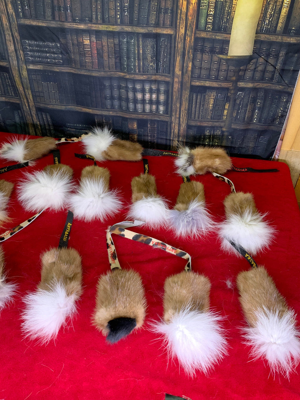 Jouet pour chat en fourrure recyclée