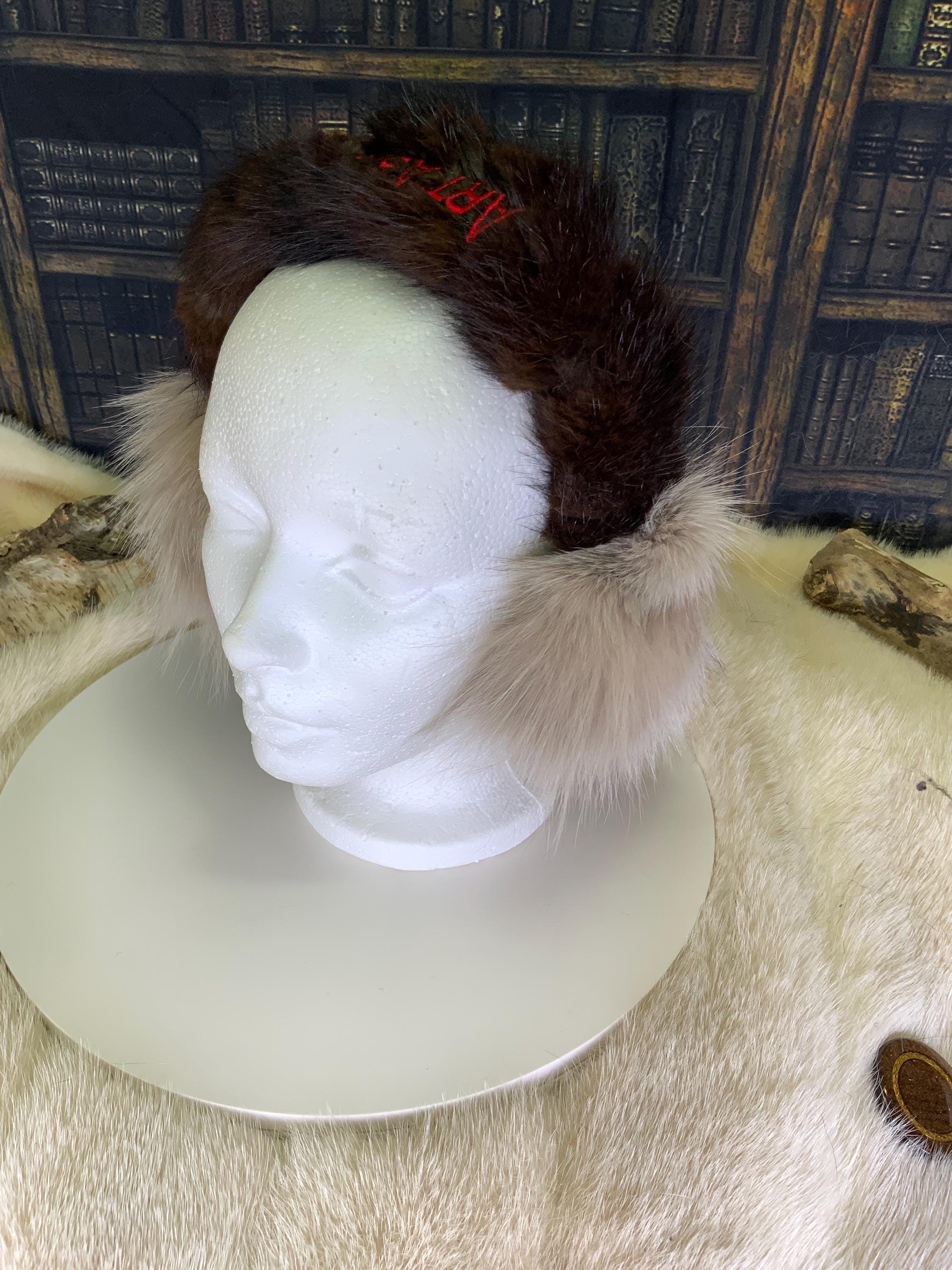 Cache-Oreilles tout en fourrure recyclée