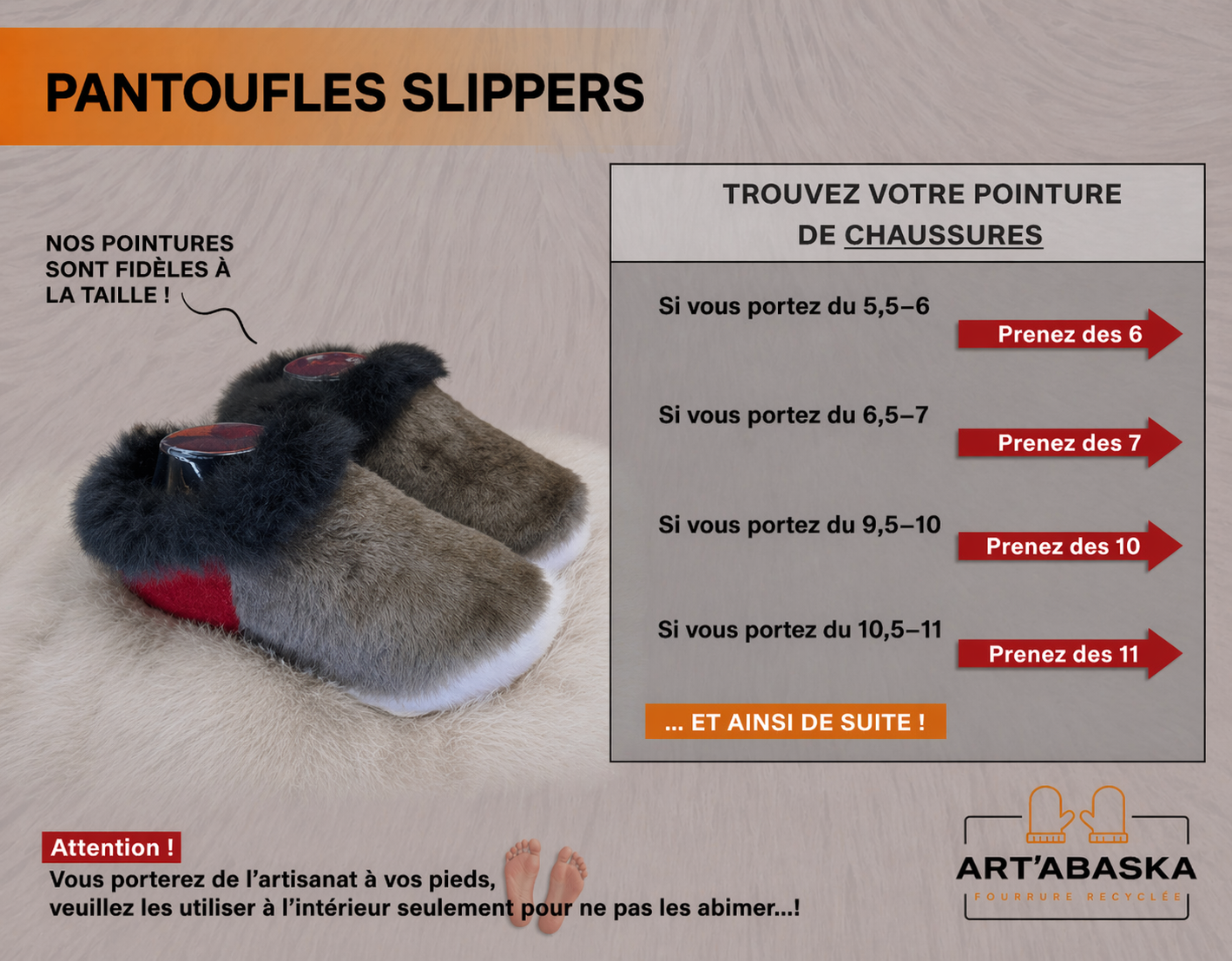 Slipper Léa pointure 11 Homme – Sherling italien & cuir recyclé, pièce unique faite à la main au Québec