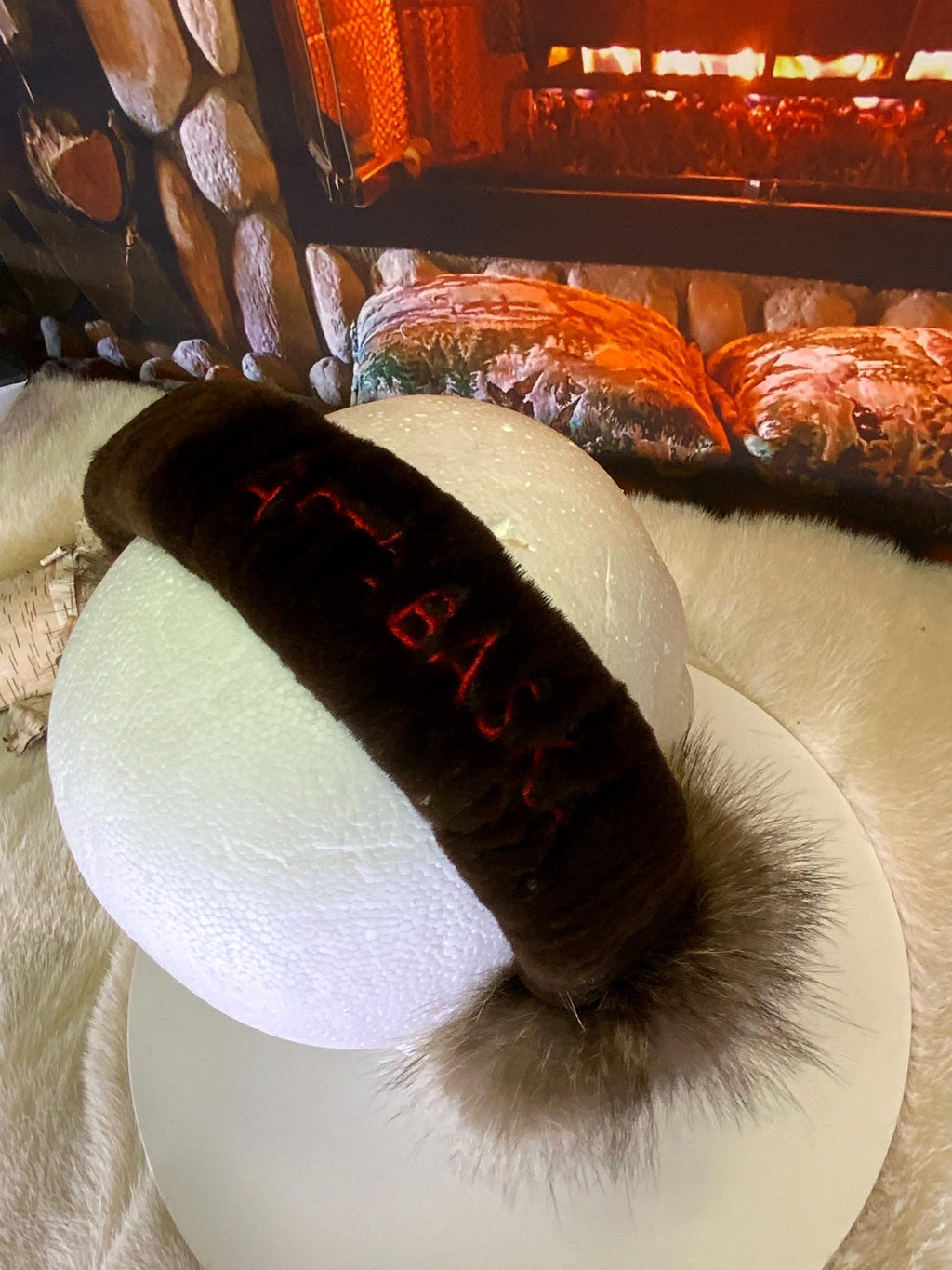 Cache-Oreilles tout en fourrure recyclée édition Raton naturel recyclé Les Lisette 3