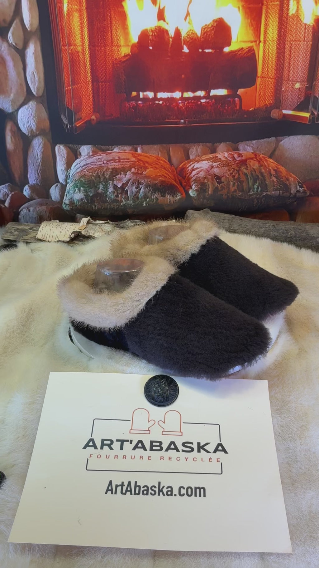 Slipper Les Louise pointure 9 femme – Sherling italien & cuir recyclé, pièce unique faite à la main au Québec (Copie)