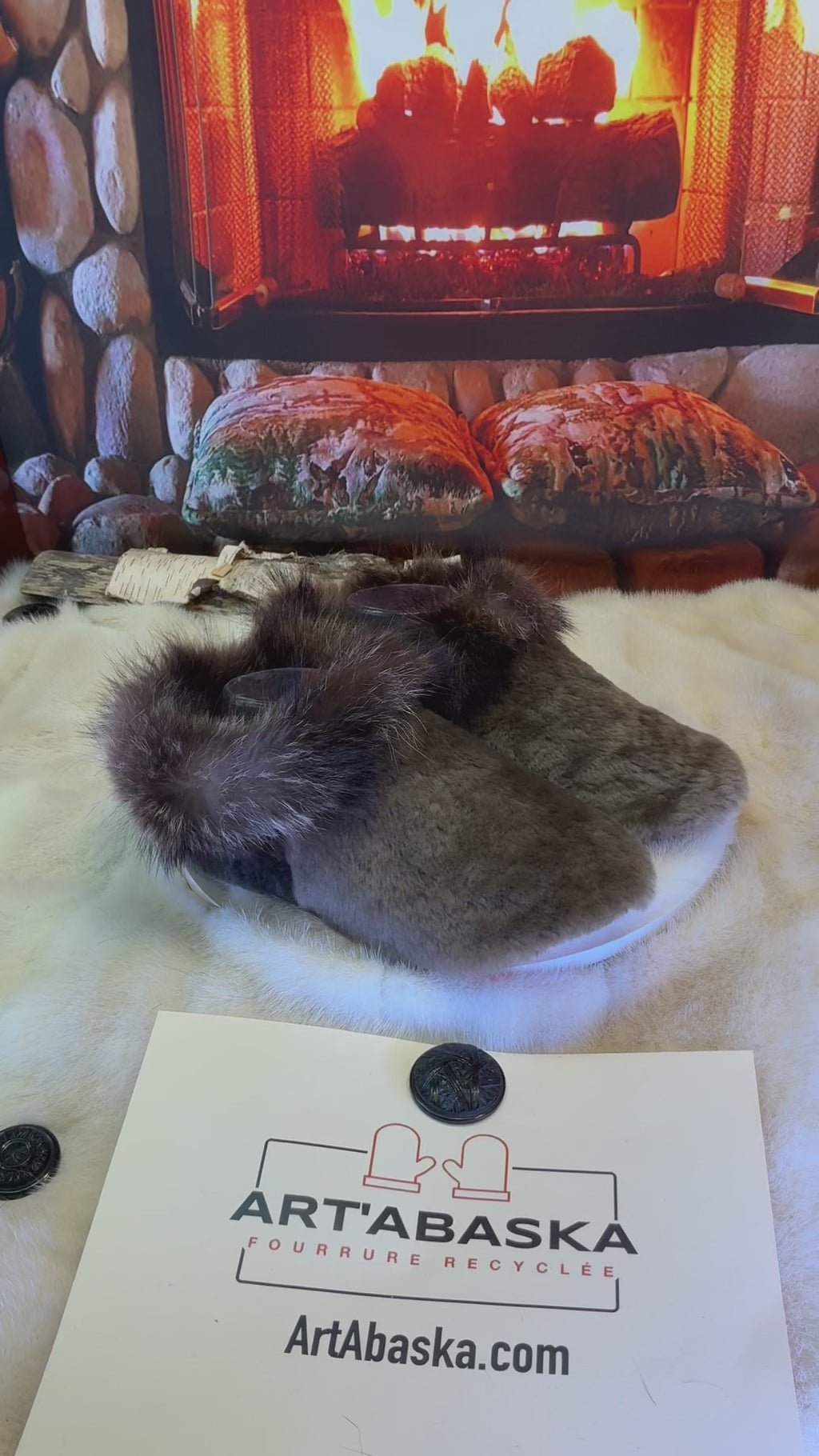 Slipper Jeannette pointure 9 femme – Sherling italien & cuir recyclé, pièce unique faite à la main au Québec